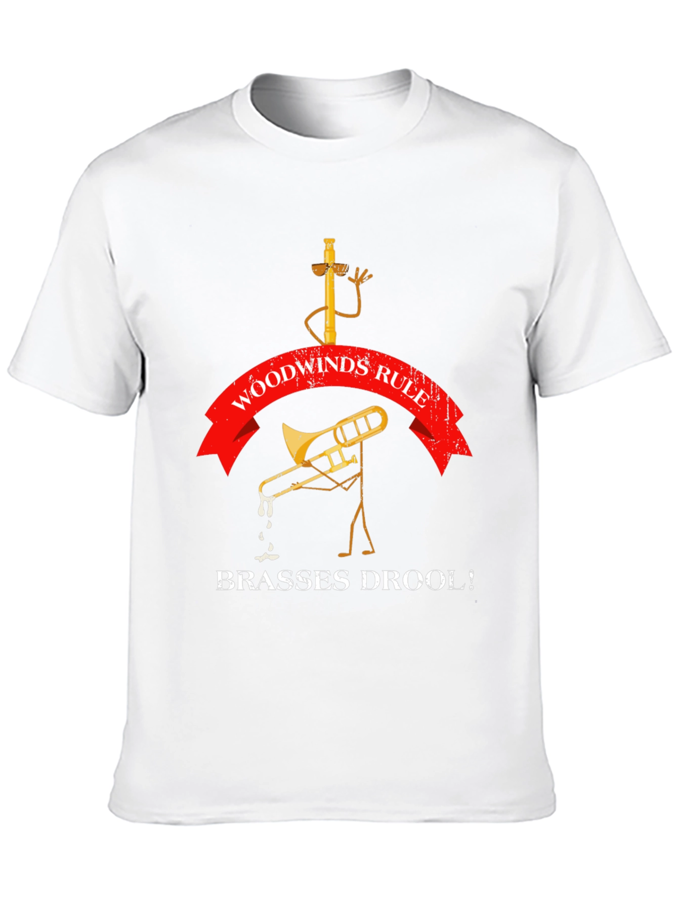 Black Woodwinds Rule Funny Band T-Shirt view 10