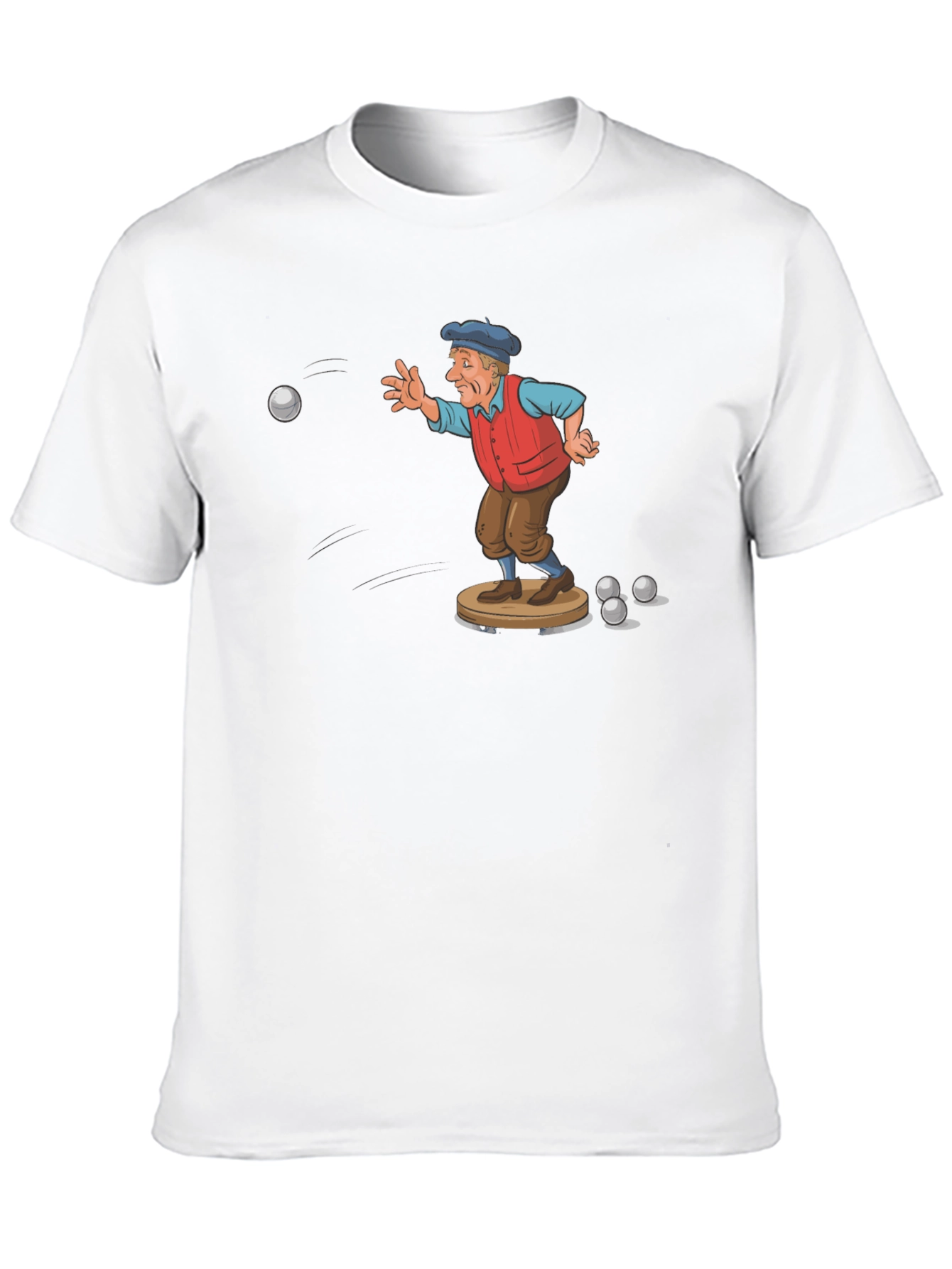 Black Bocce Player Graphic Tee - Unique Design view 10