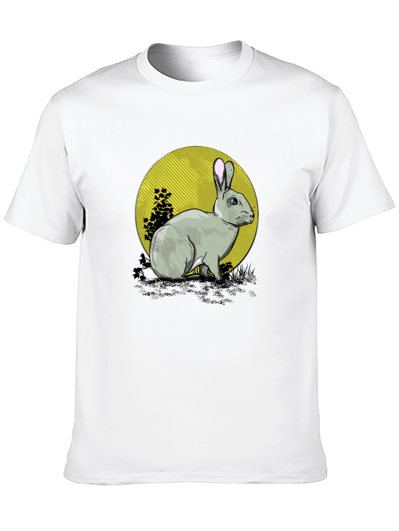 Black Rabbit Graphic Black T-Shirt view 10