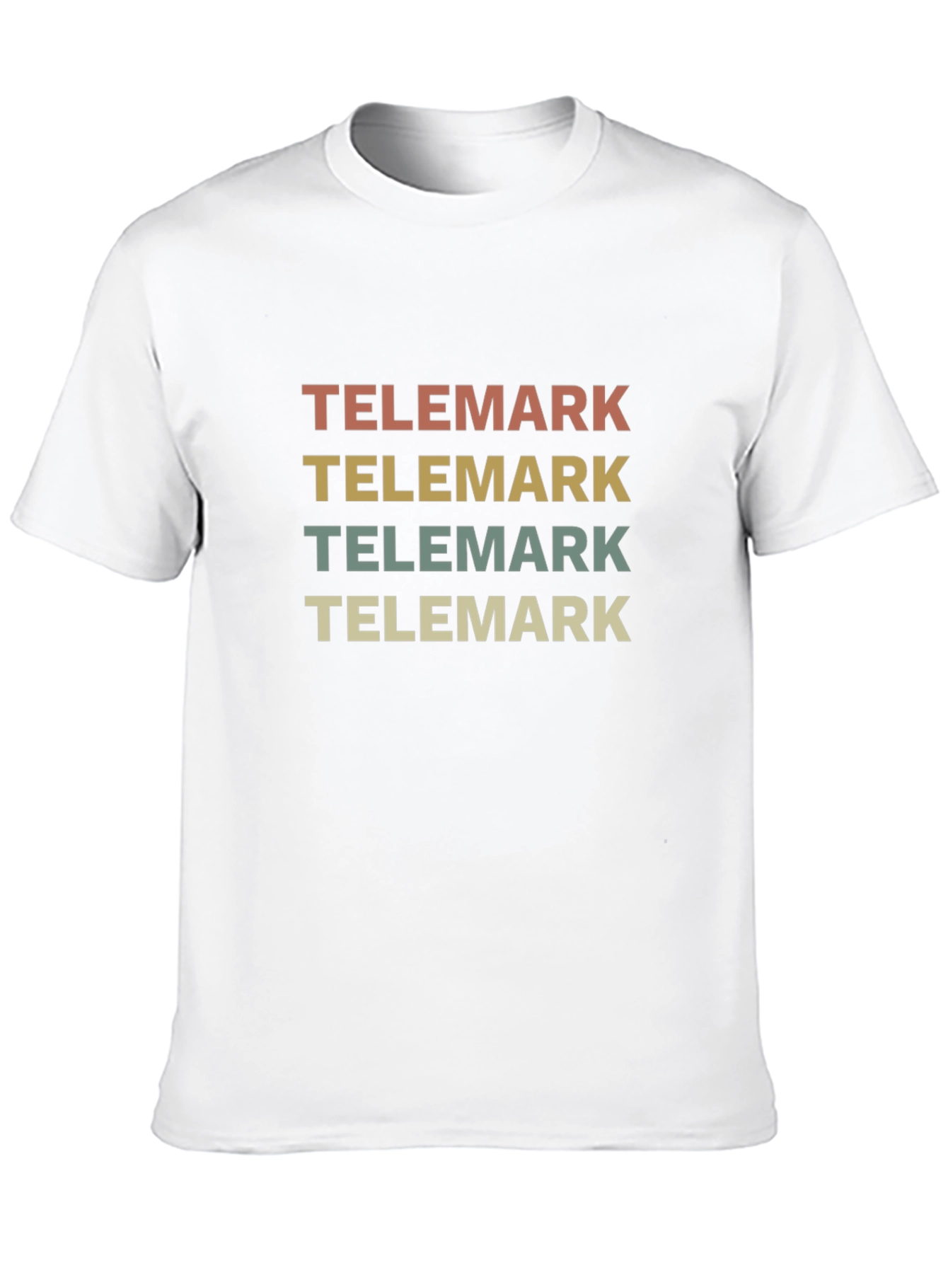 Black Vintage Telemark Skiing T-Shirt view 10