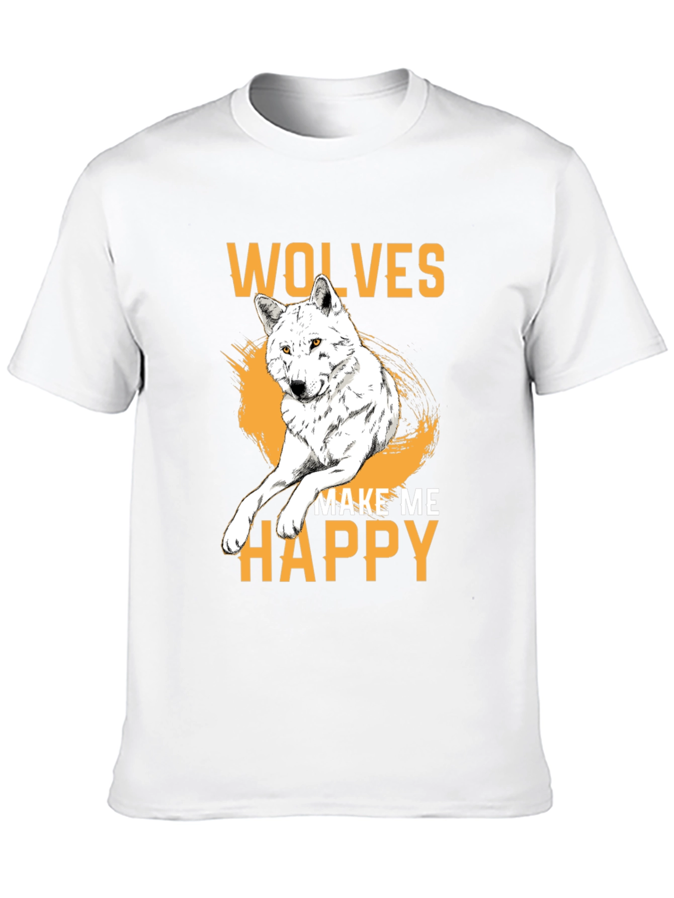 Black Wolves Make Me Happy Graphic Tee view 10