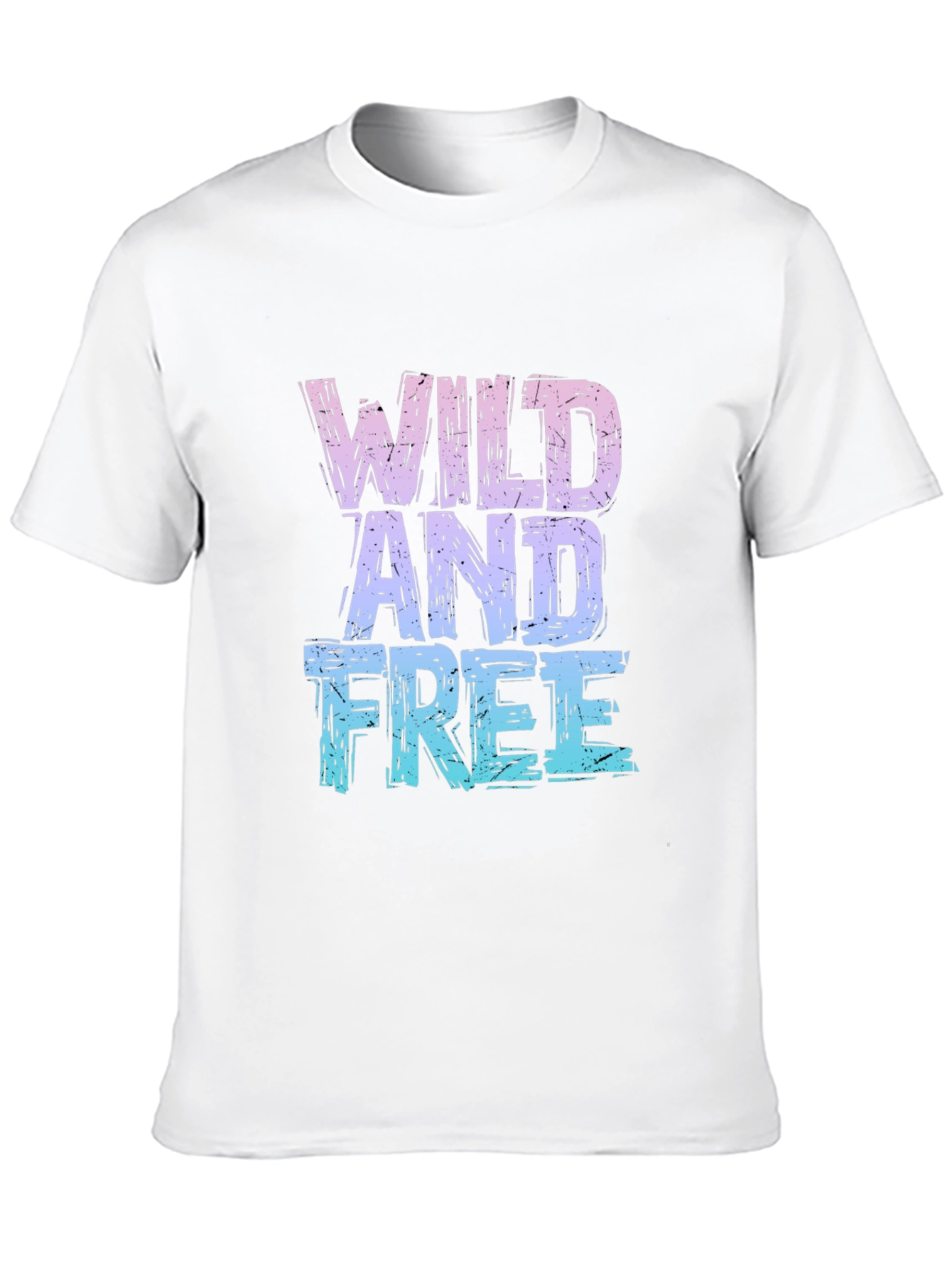 Black Wild And Free Graphic Print Black T-Shirt view 10