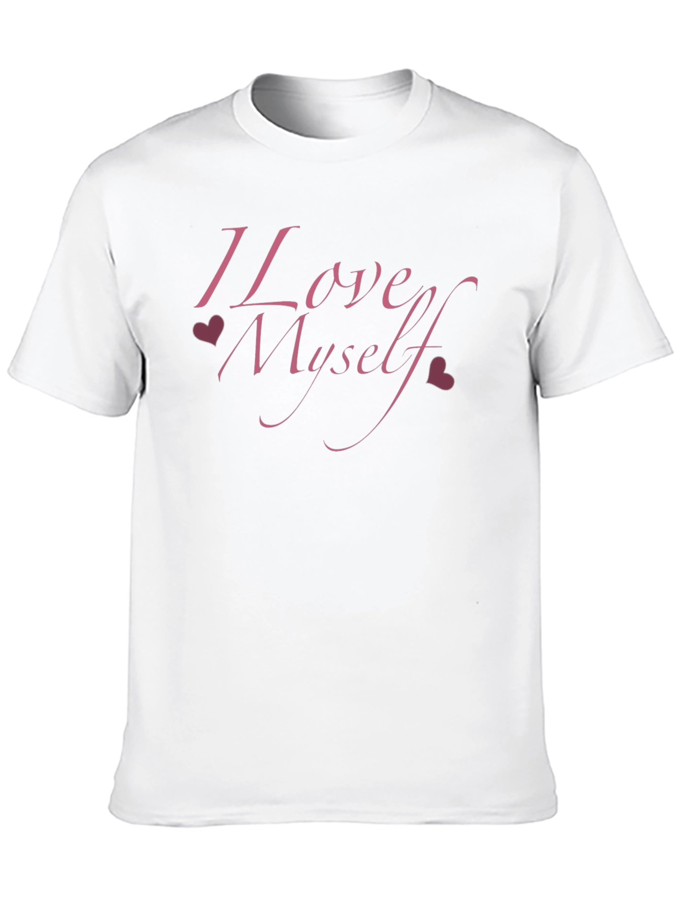 Black I Love Myself Black Crew Neck T-Shirt view 10