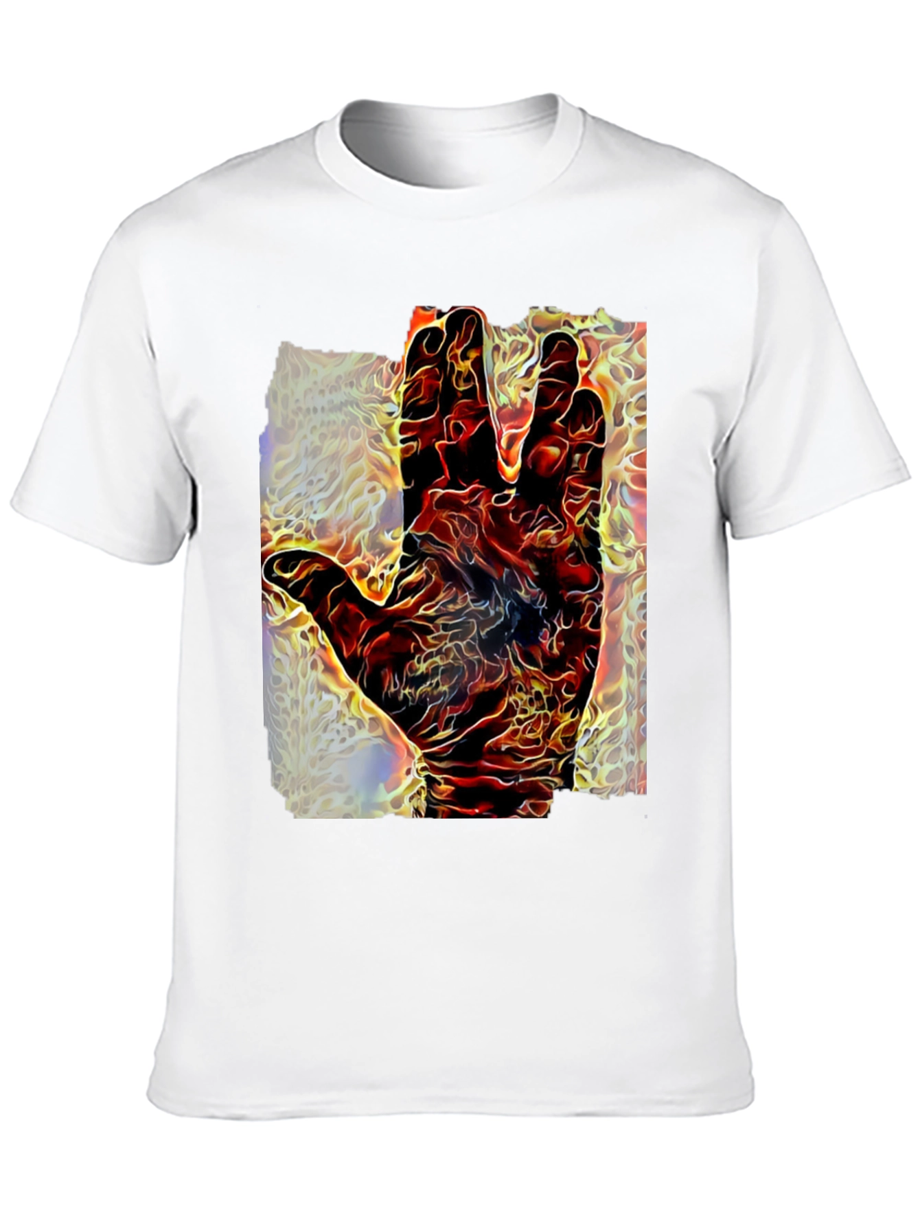 Black Live Long and Prosper Graphic Tee - Black Cotton Blend view 10