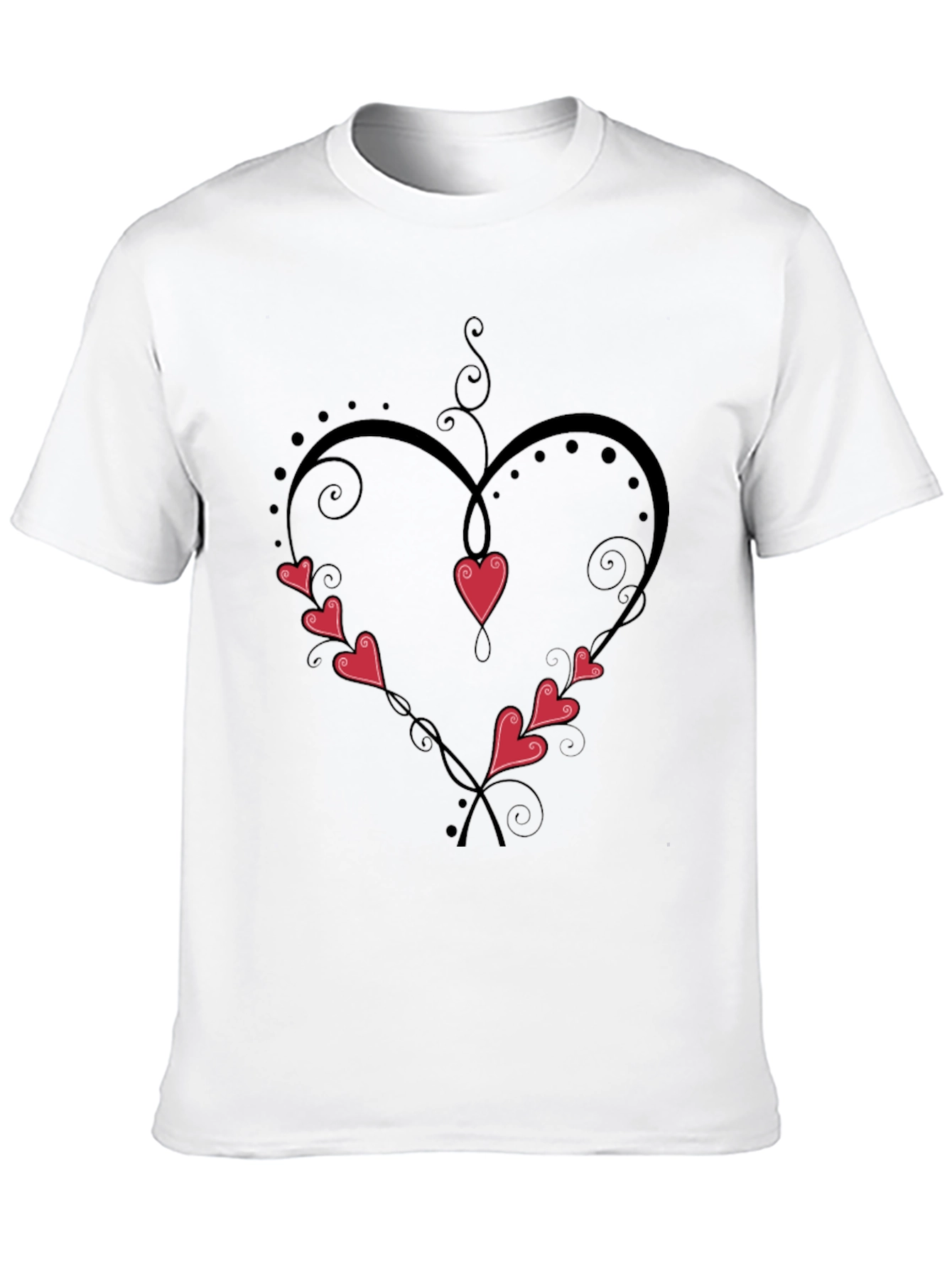 Black Heart Vines T-Shirt view 10