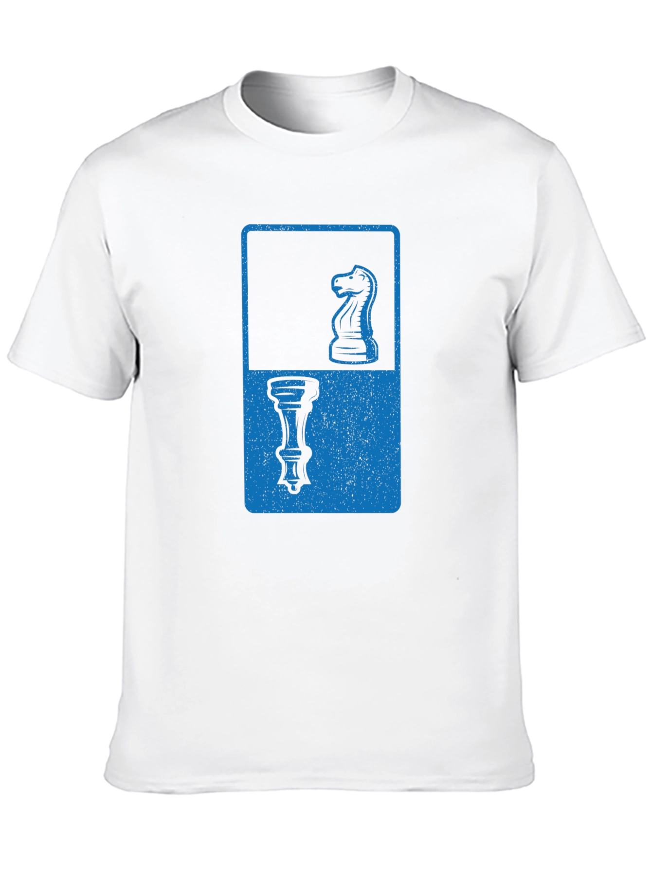 Chess Piece Graphic Tee - Knight & Rook Design - 10