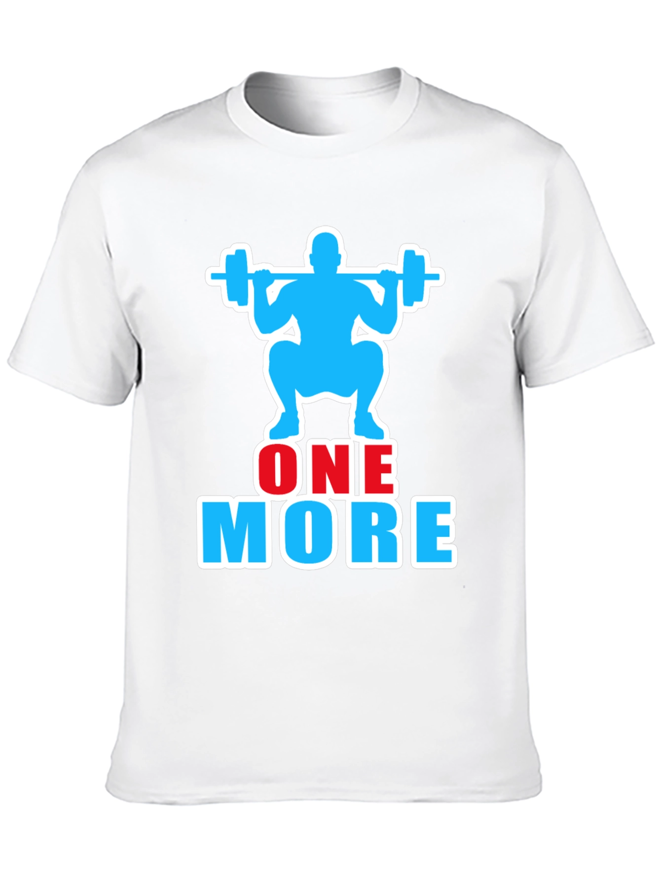 Black One More Rep Gym Workout Graphic T-Shirt view 10