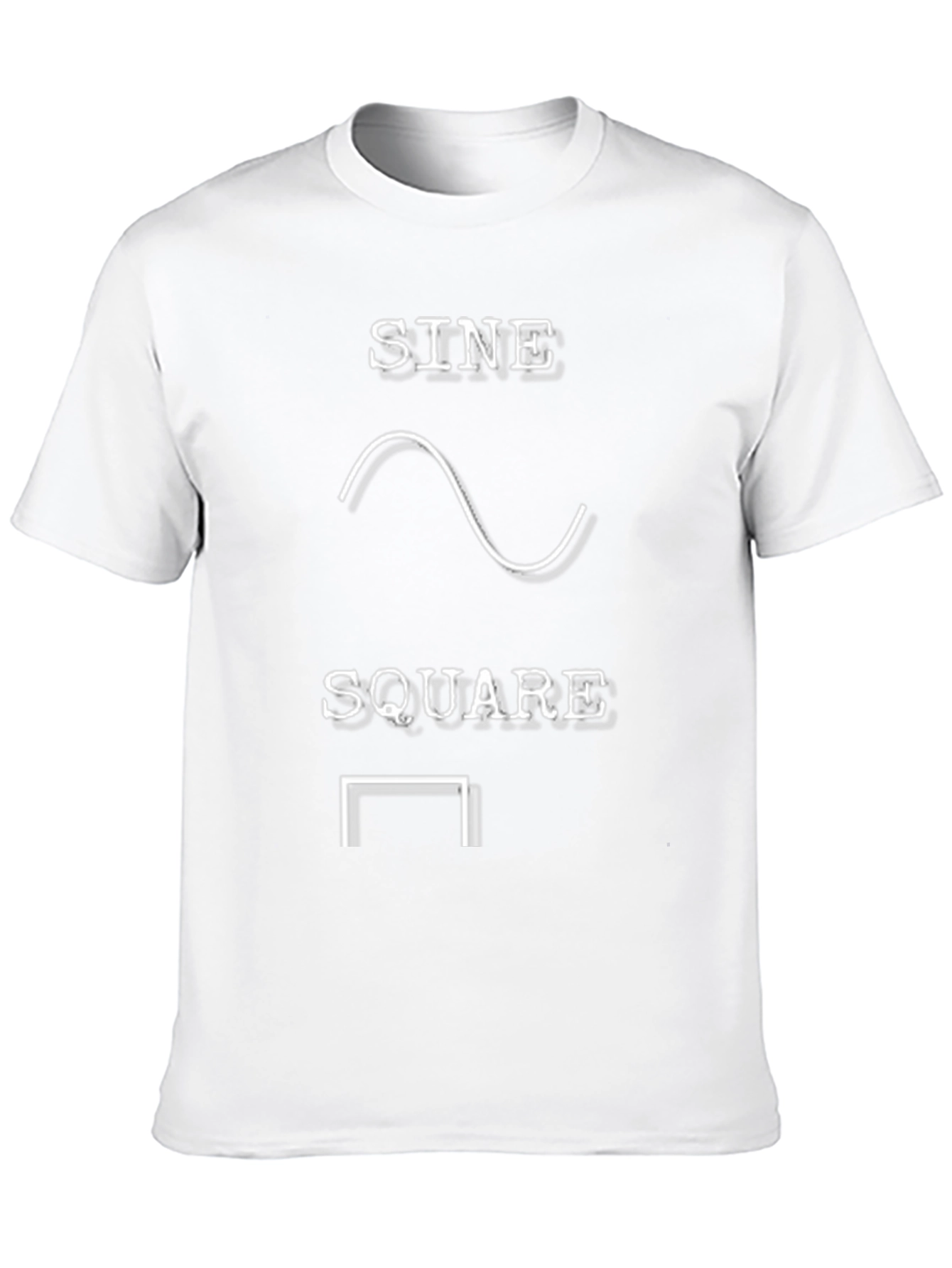 Black Sine Square Waveform Graphic Tee - Black view 10
