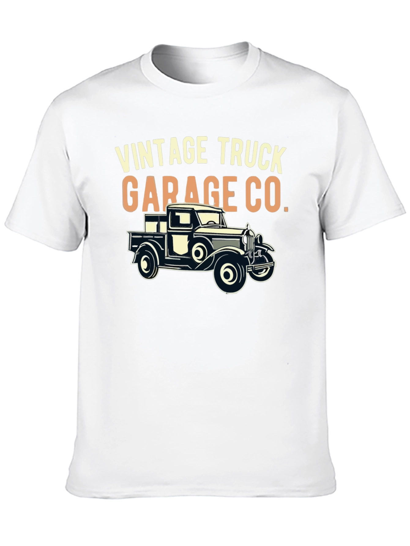 Black Vintage Truck Garage Co. T-Shirt view 10