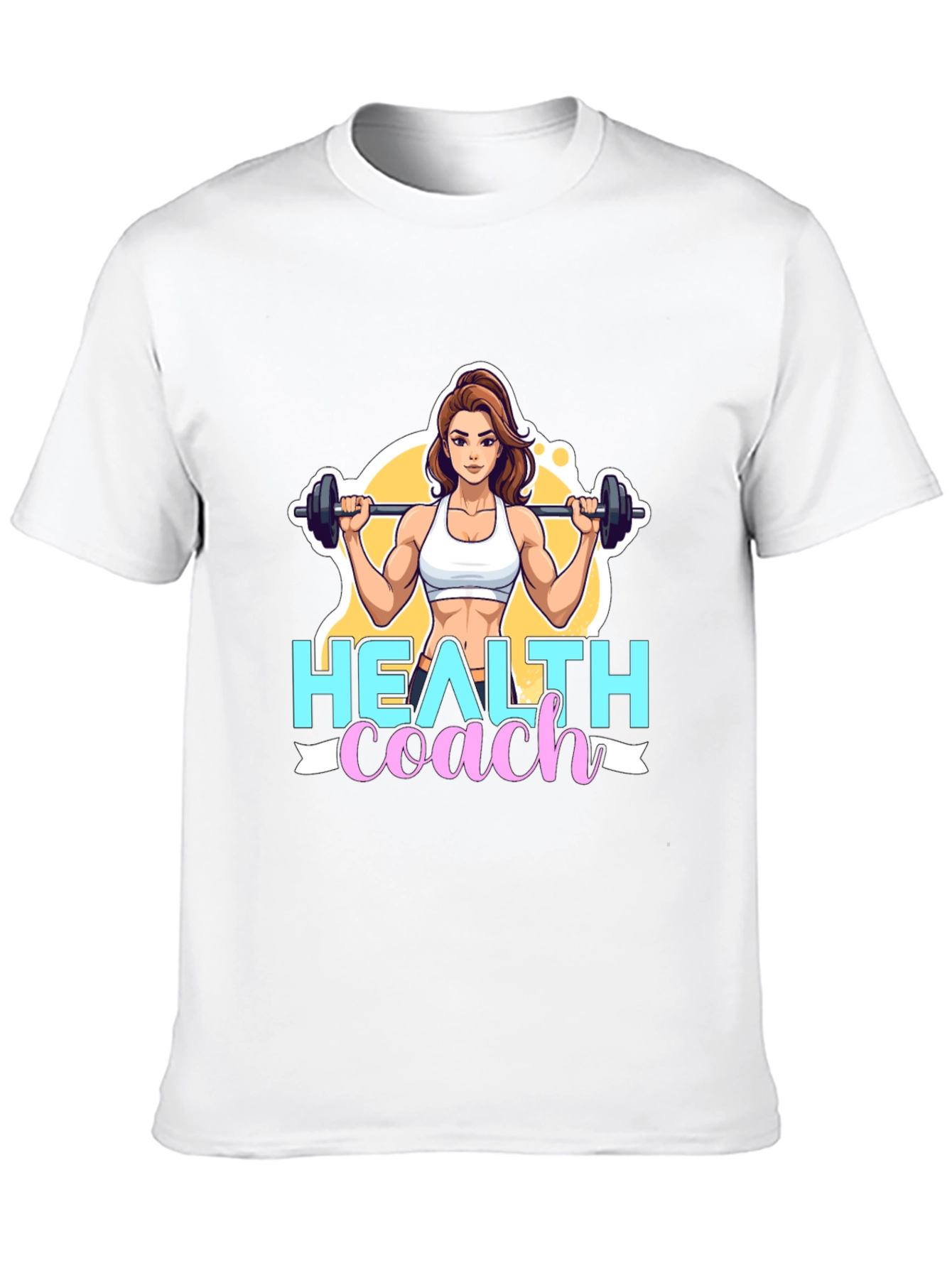 Black Health Coach Graphic Tee - Fitness Motivation view 10