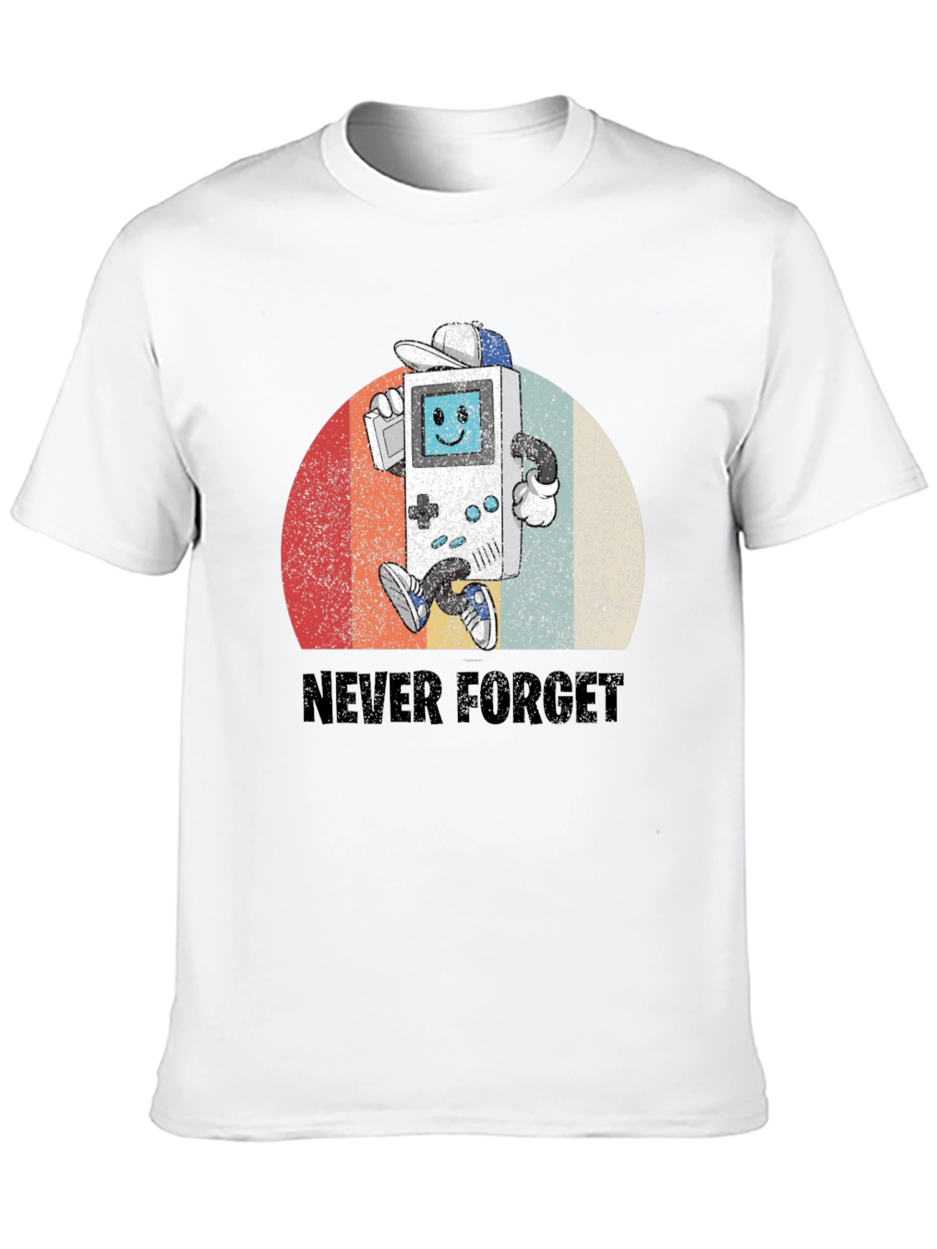 Black Retro Gamer T-Shirt - Never Forget view 10