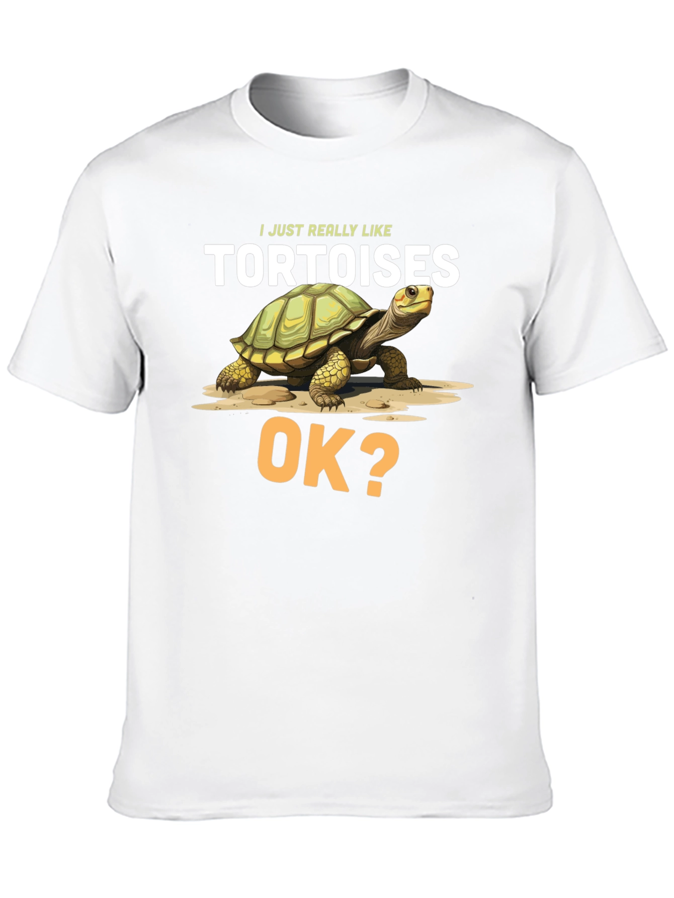Black Tortoise Lover T-Shirt - 'I Just Really Like Tortoises' view 10