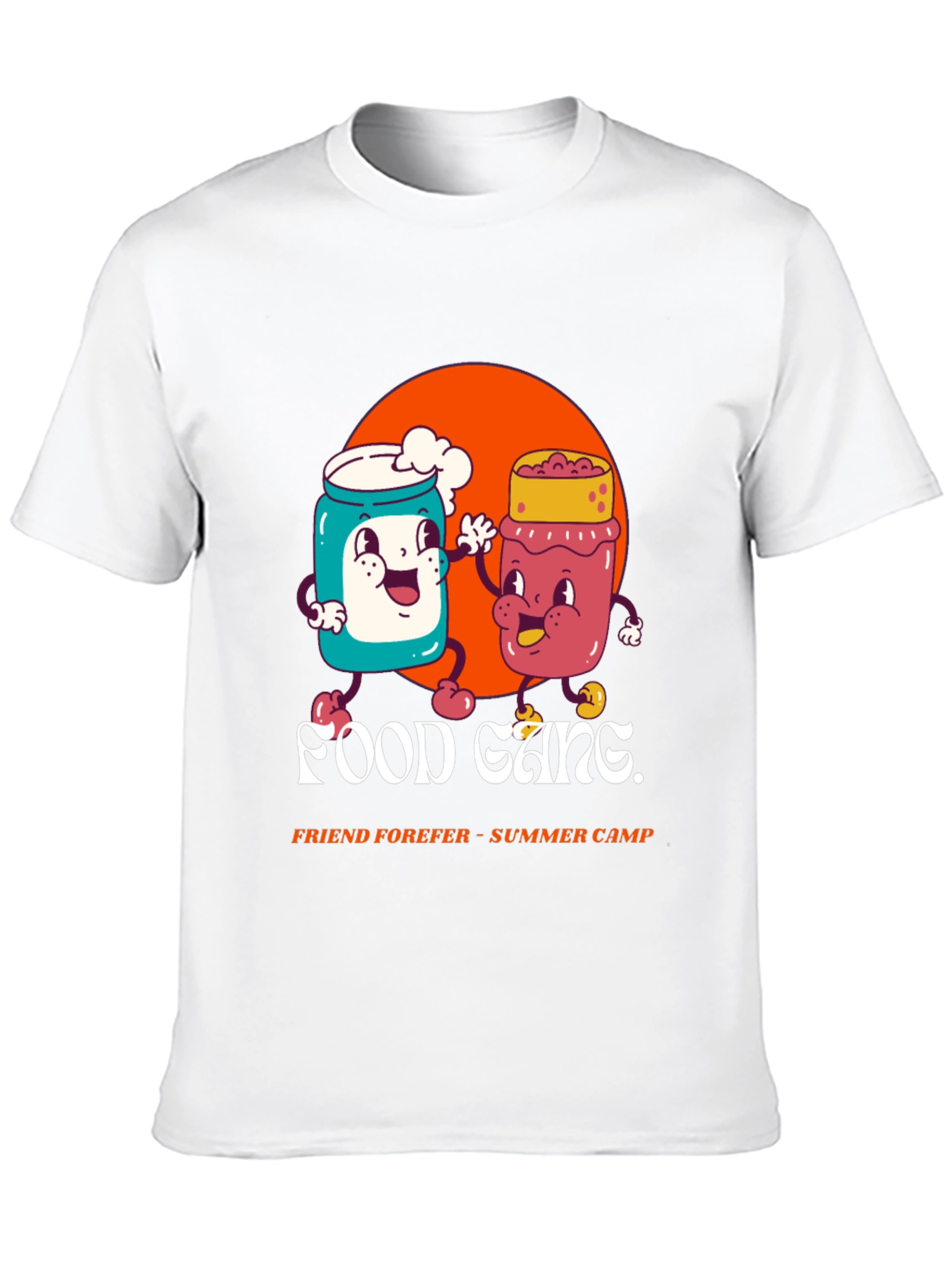 Black Food Gang Black Graphic Tee - Summer Camp Friend Forever view 10