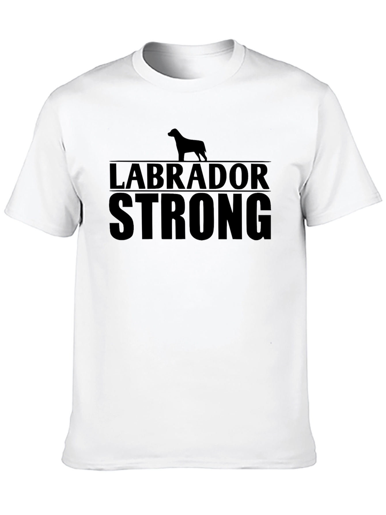 Black Labrador Strong Black Graphic Tee view 10