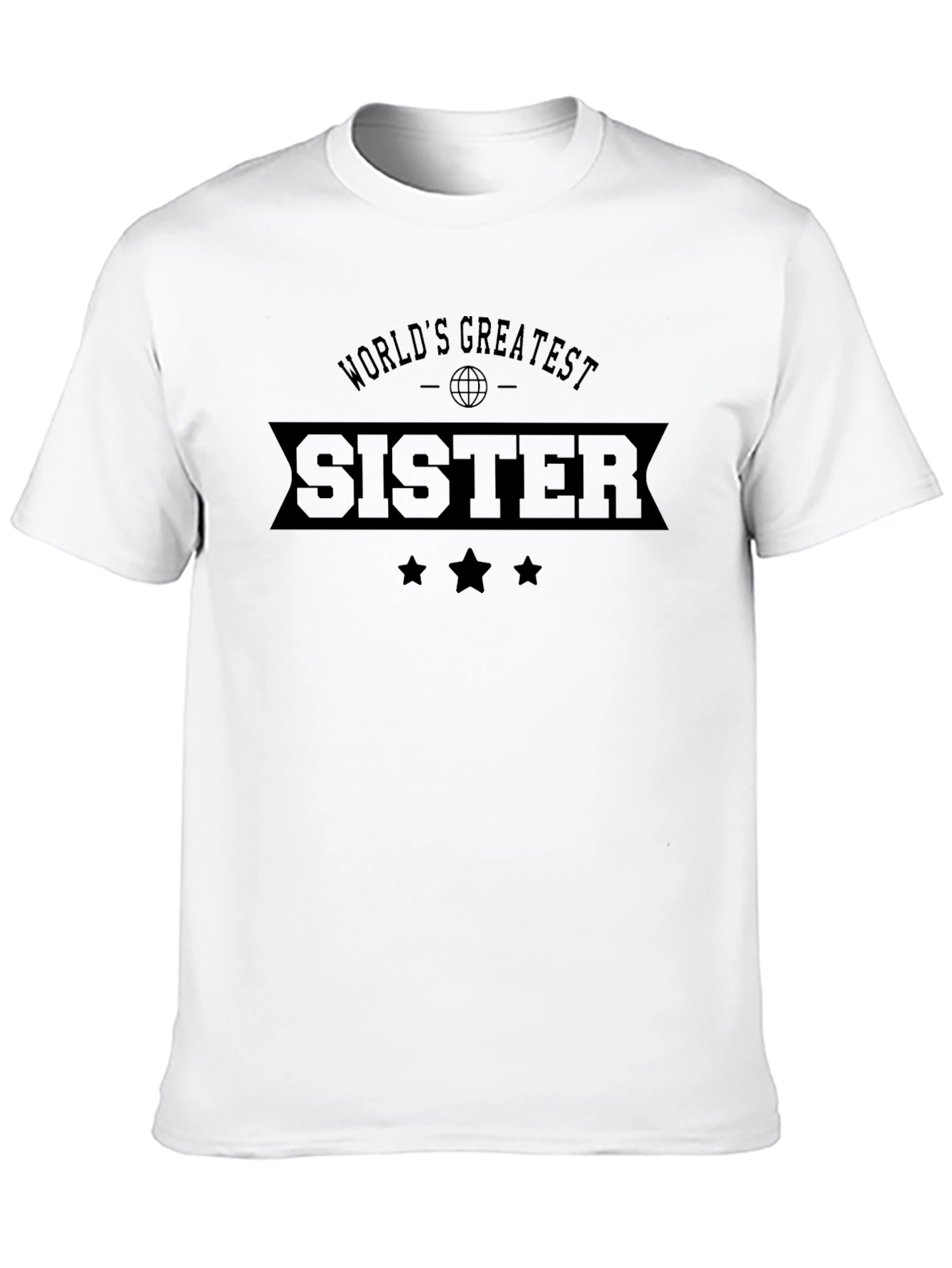 Black World's Greatest Sister Black T-Shirt view 10