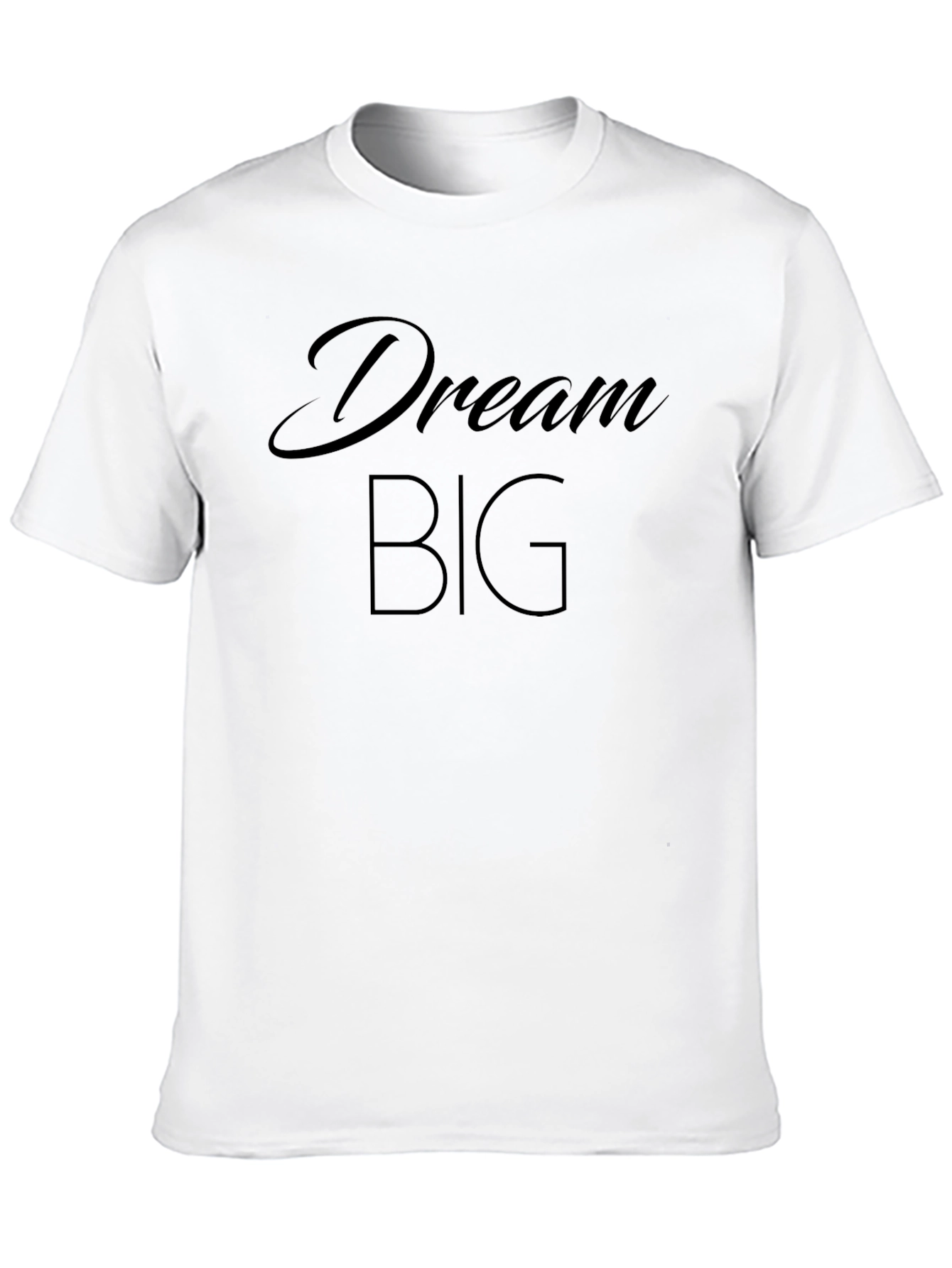 Black Dream Big Graphic Tee - Soft & Comfortable Men's T-Shirt view 10
