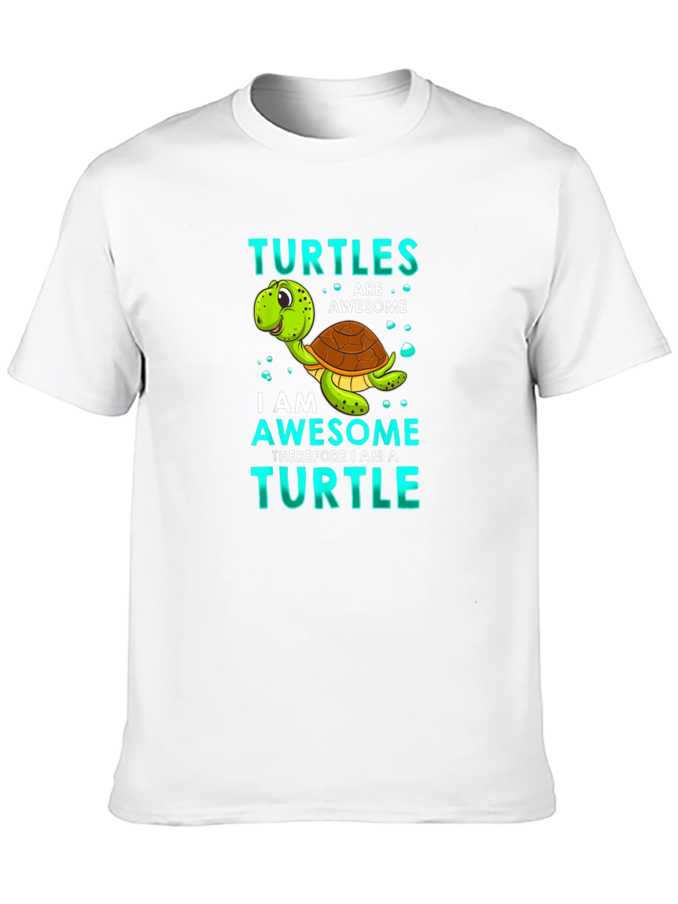 Black Turtle Awesome T-Shirt - Fun Novelty Tee view 10