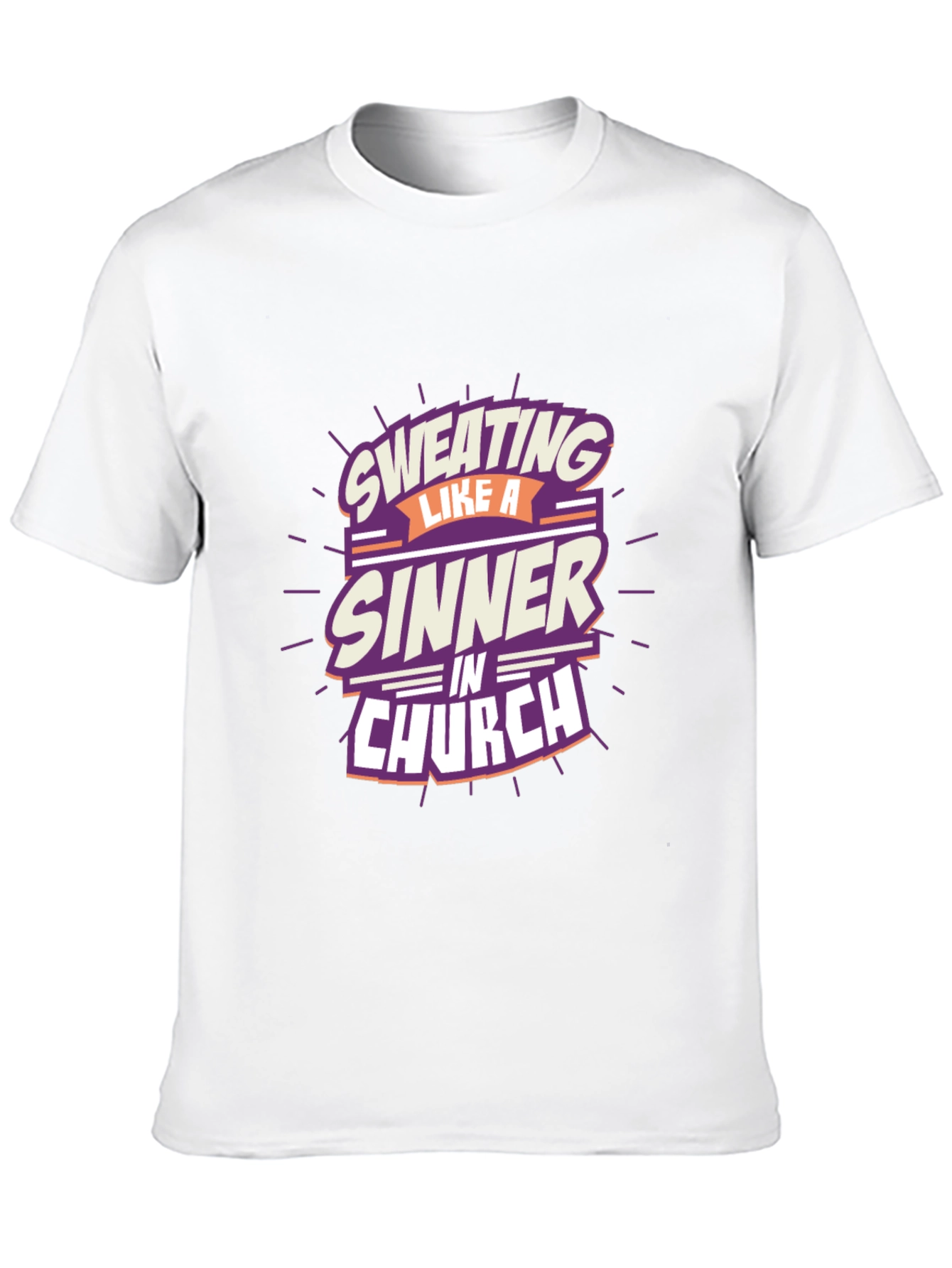 Black Sweating Like a Sinner T-Shirt view 10