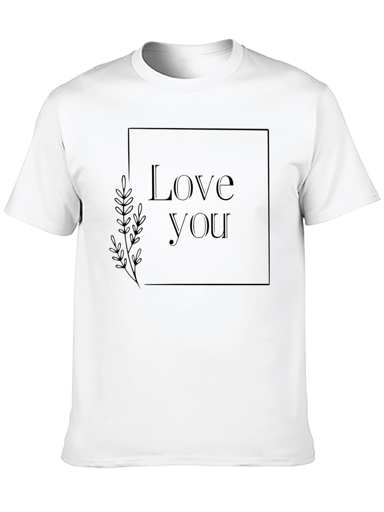 Black Love You Graphic Tee - Stylish Black Cotton T-Shirt view 10