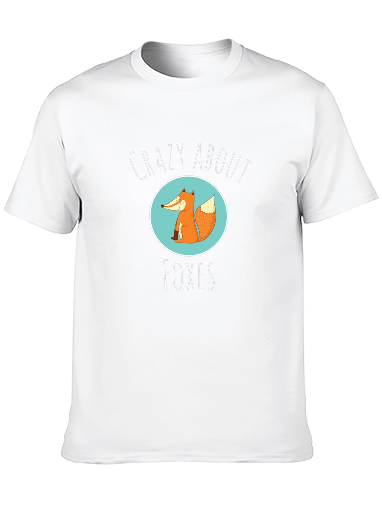 Black Crazy About Foxes Graphic Tee - Unisex Black T-Shirt view 10