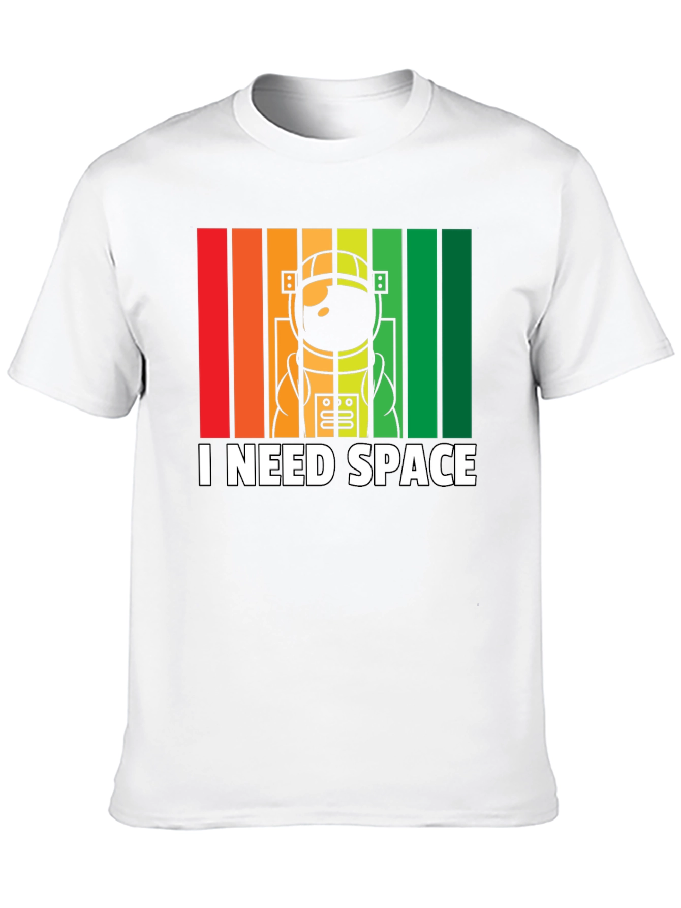 Black I Need Space Astronaut Graphic T-Shirt view 10