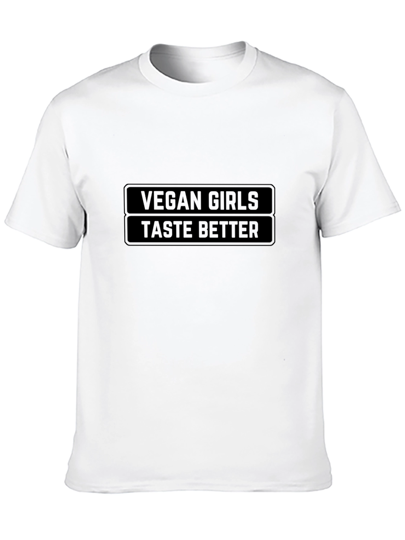 Black Vegan Girls Taste Better Black Tee view 10