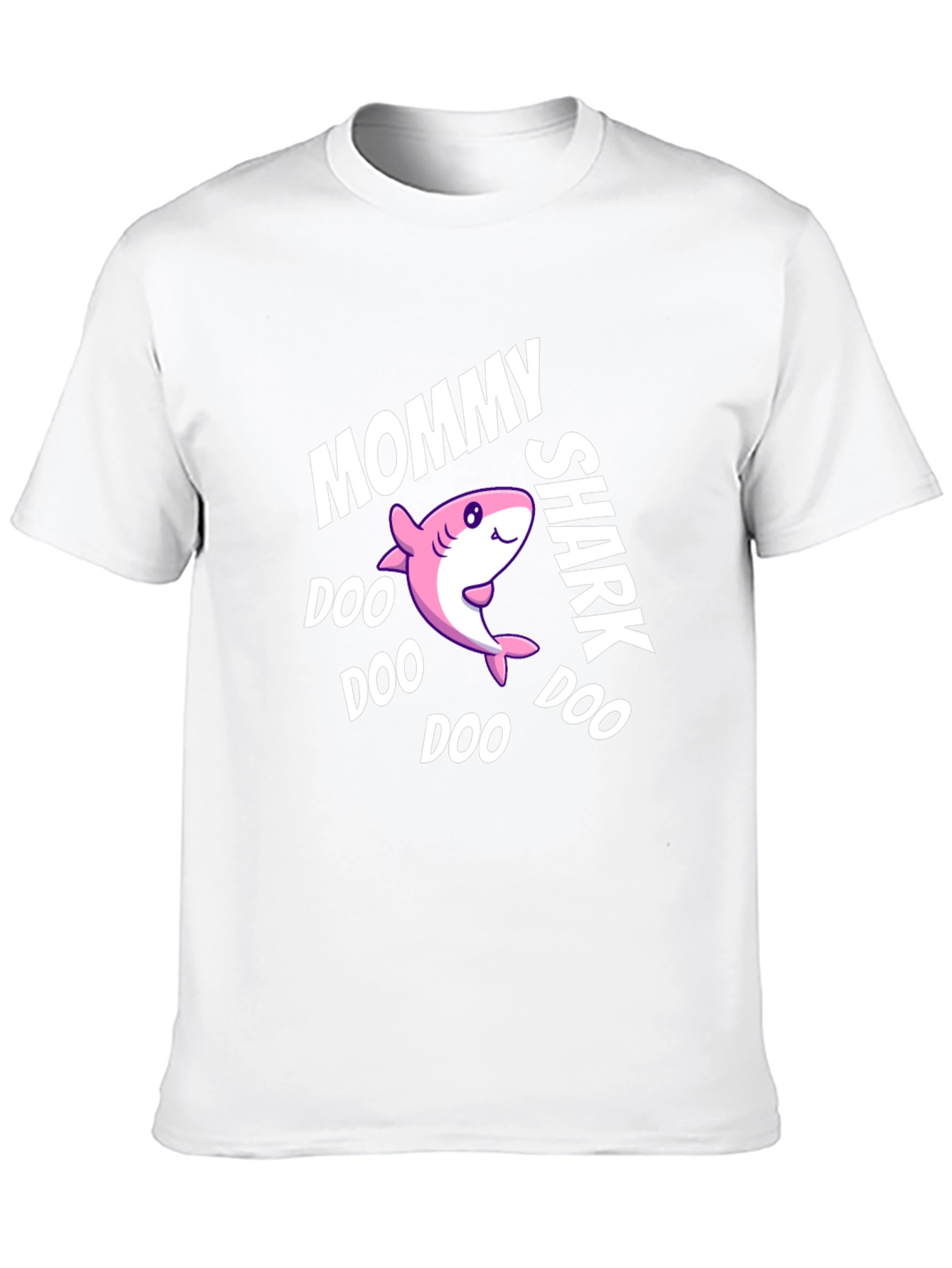 Black Mommy Shark Doo Doo Doo Black Graphic T-Shirt view 10