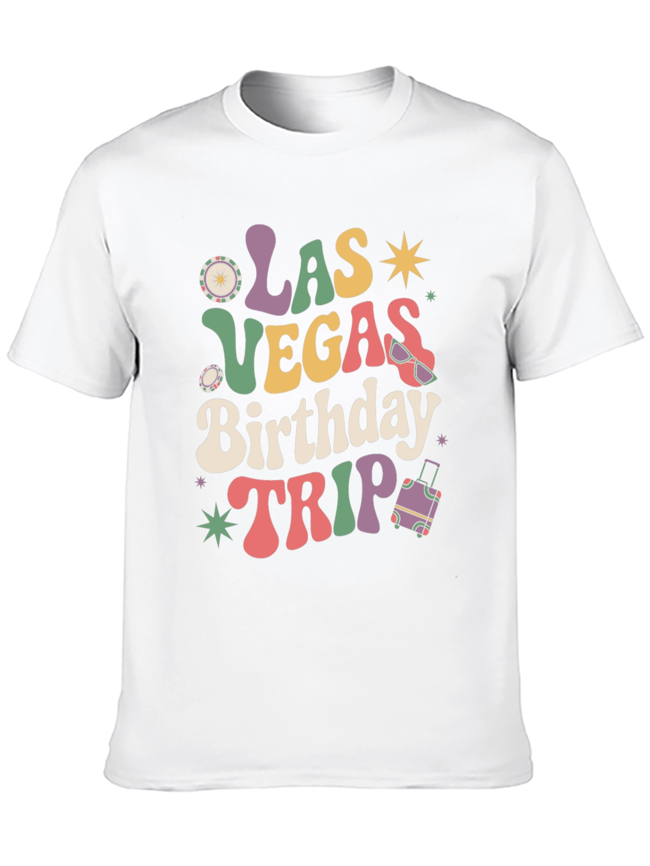 Black Las Vegas Birthday Trip Graphic Tee view 10