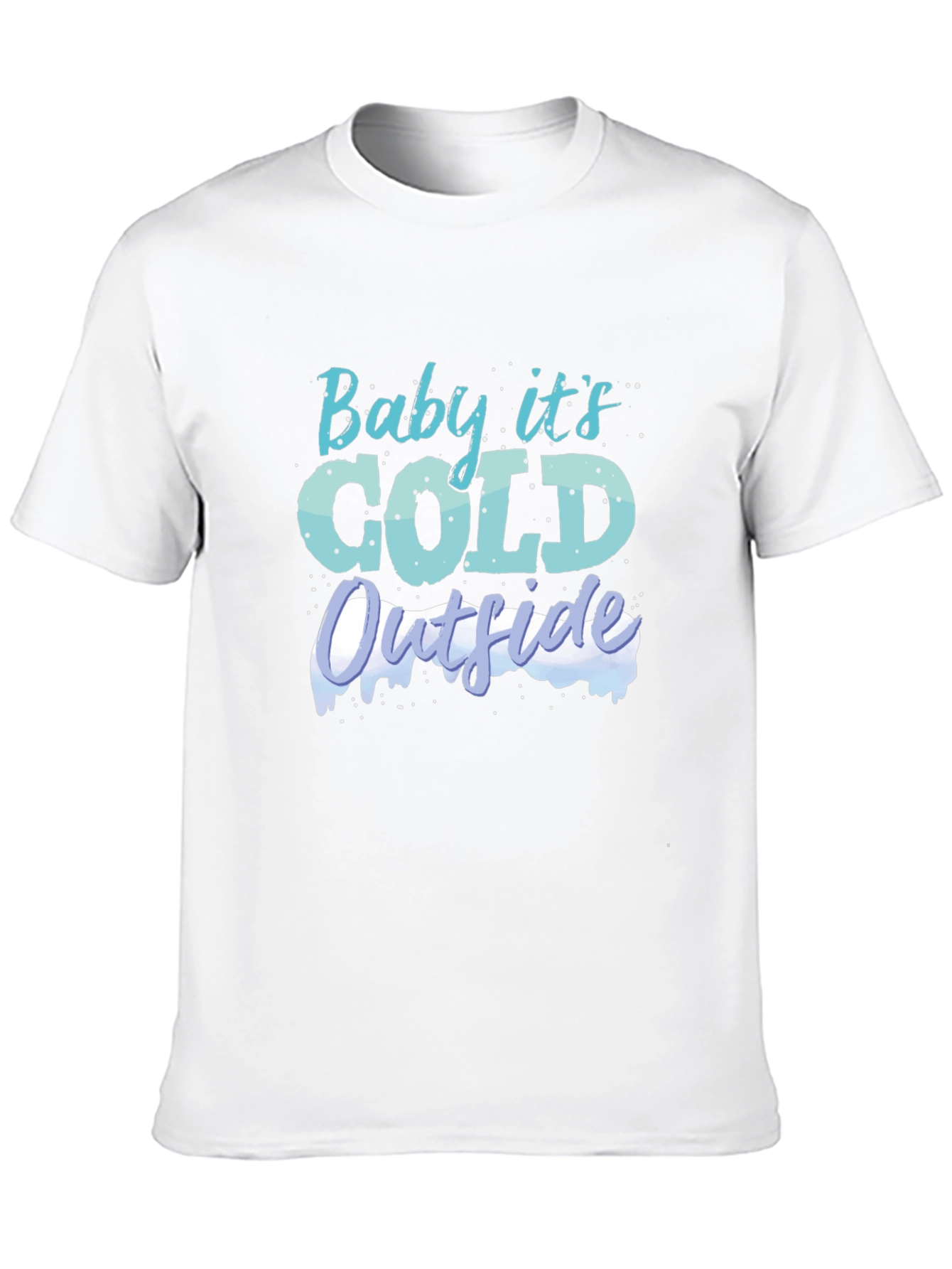 Black Baby It's Cold Outside Graphic Tee view 10