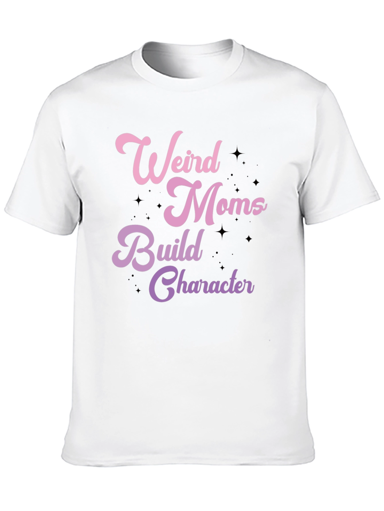 Black Weird Moms Build Character Graphic Tee view 10