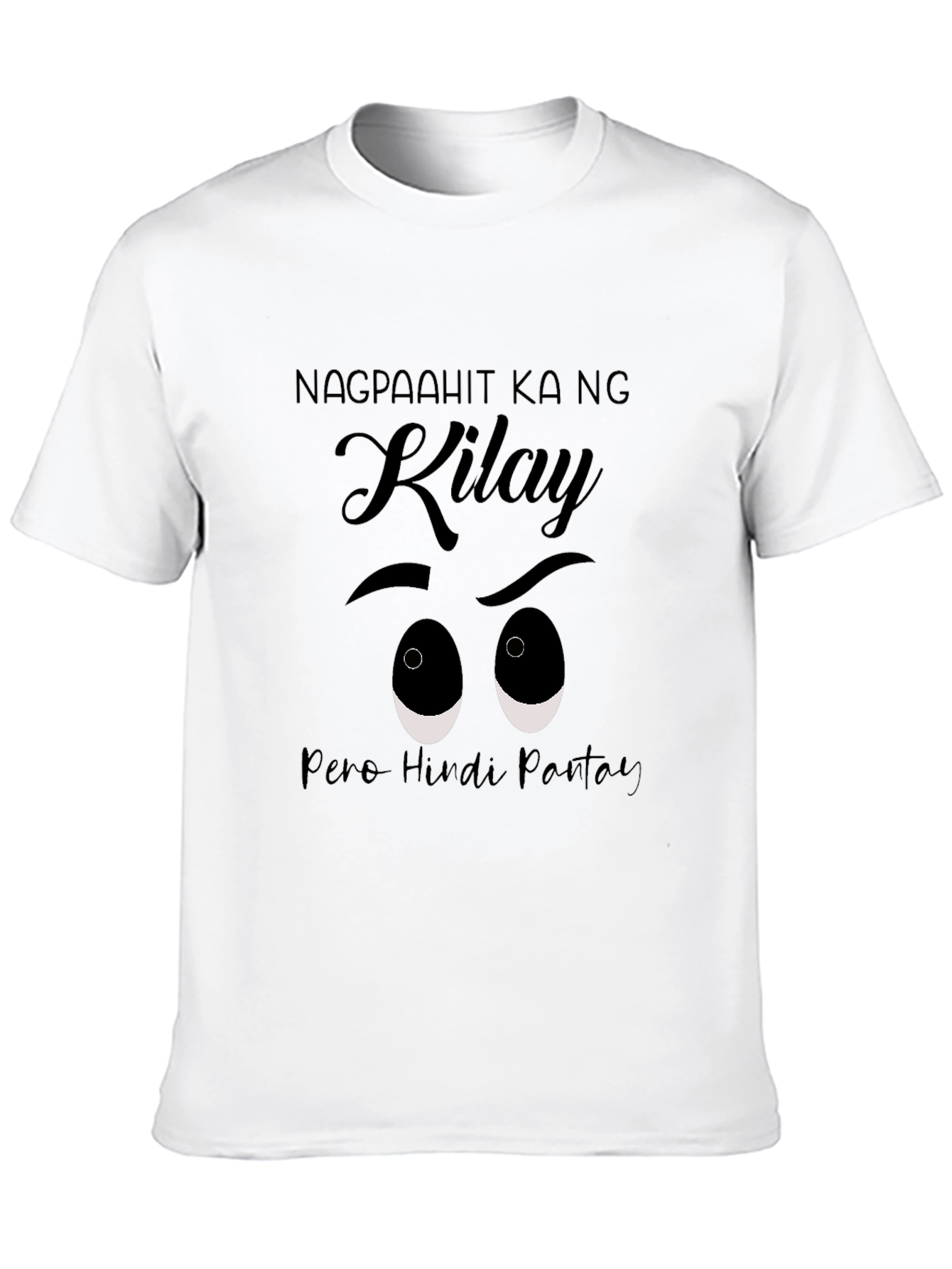 Black Funny "Kilay" Eyebrow T-Shirt - Filipino Humor Tee view 10