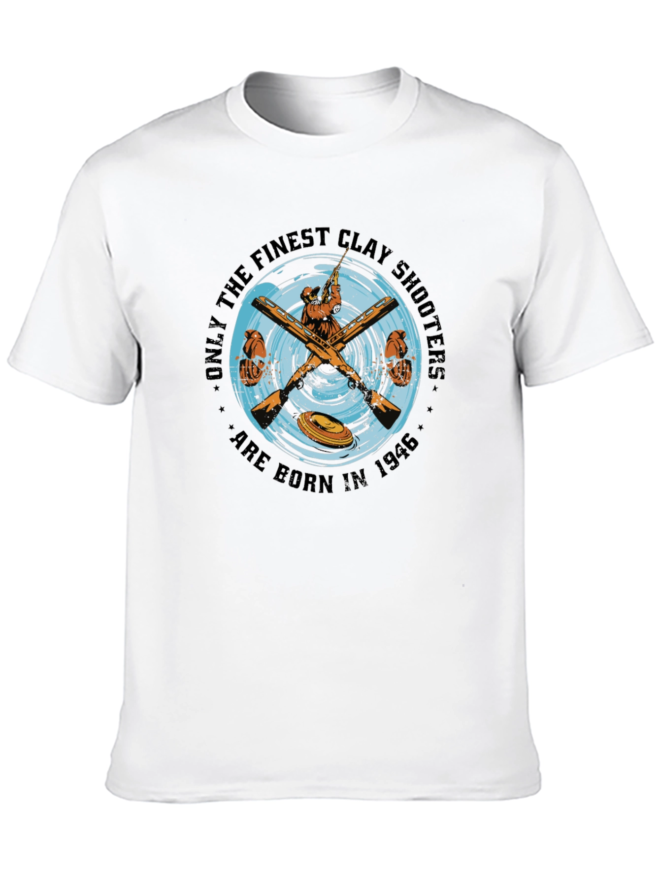Black Finest Clay Shooters Born in 1946 T-Shirt view 10