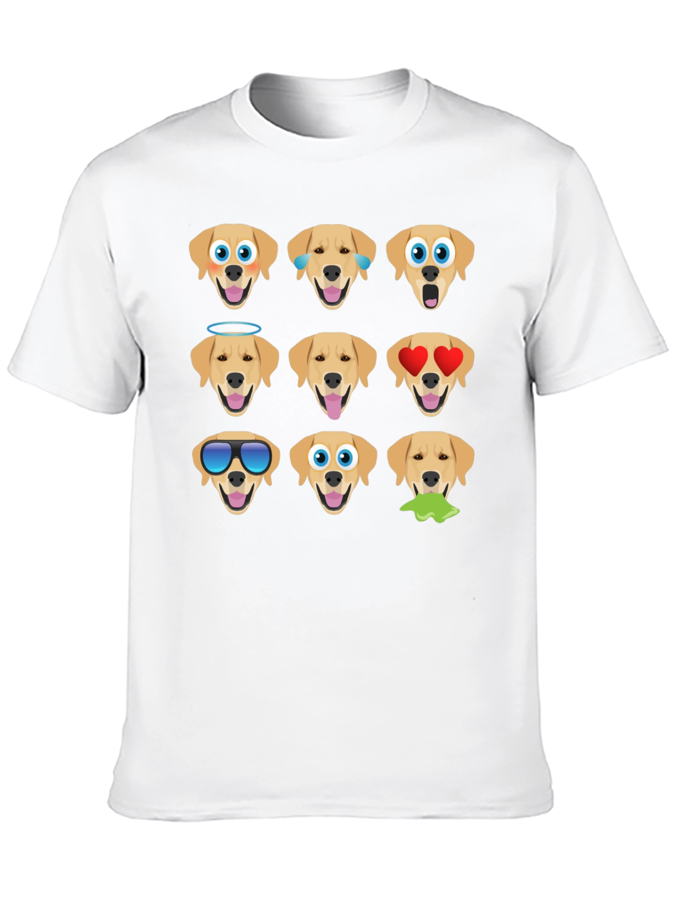 Black Emoji Dog Graphic Tee - Black Cotton Blend view 10