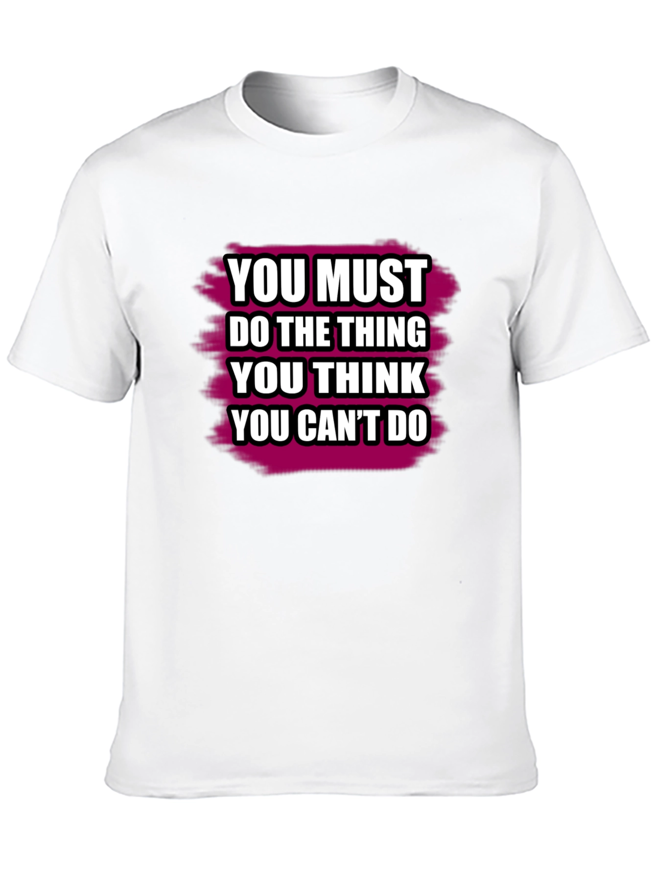 Black Motivational Quote T-Shirt - You Can Do It! view 10