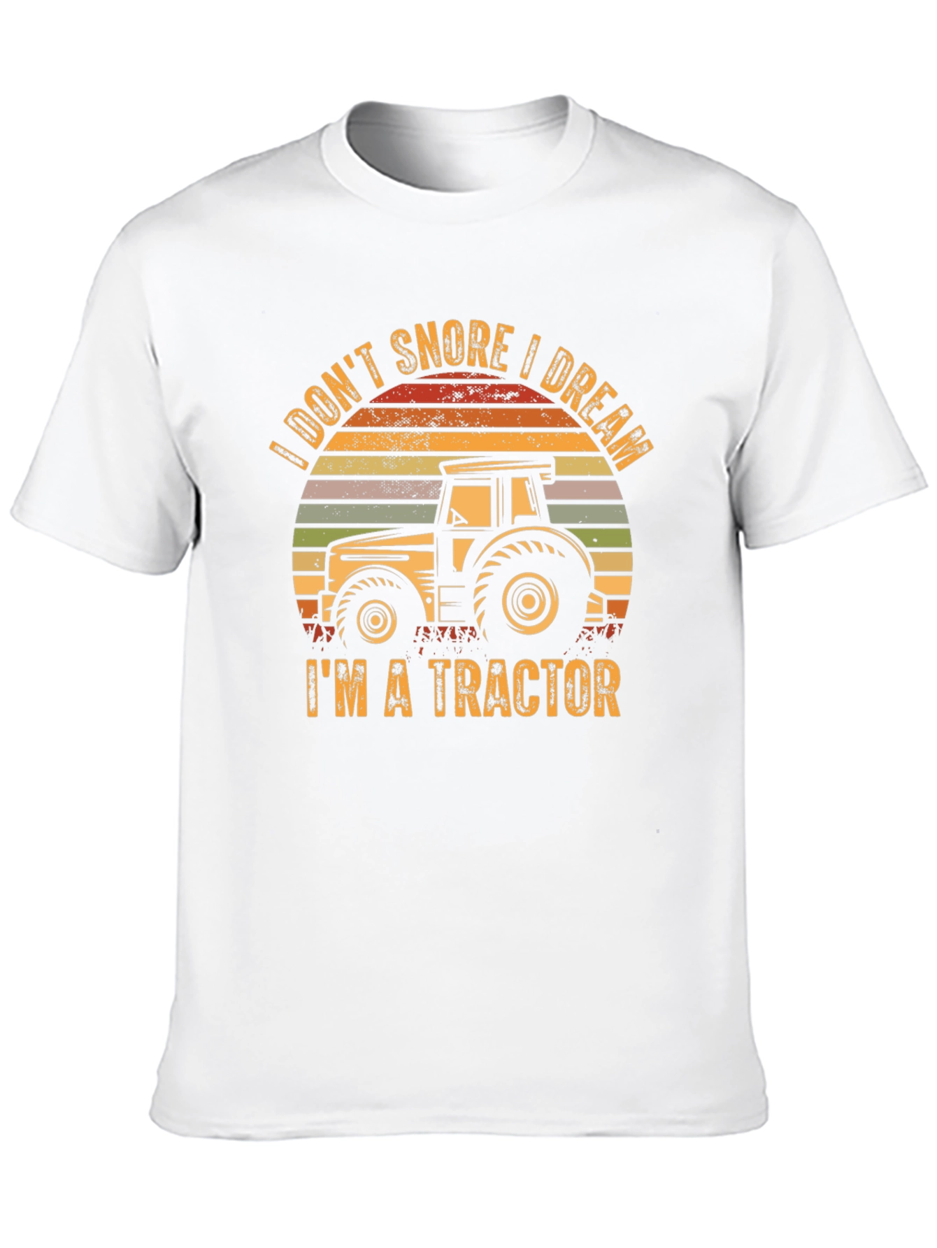Black I Don't Snore I Dream I'm A Tractor Tee view 10