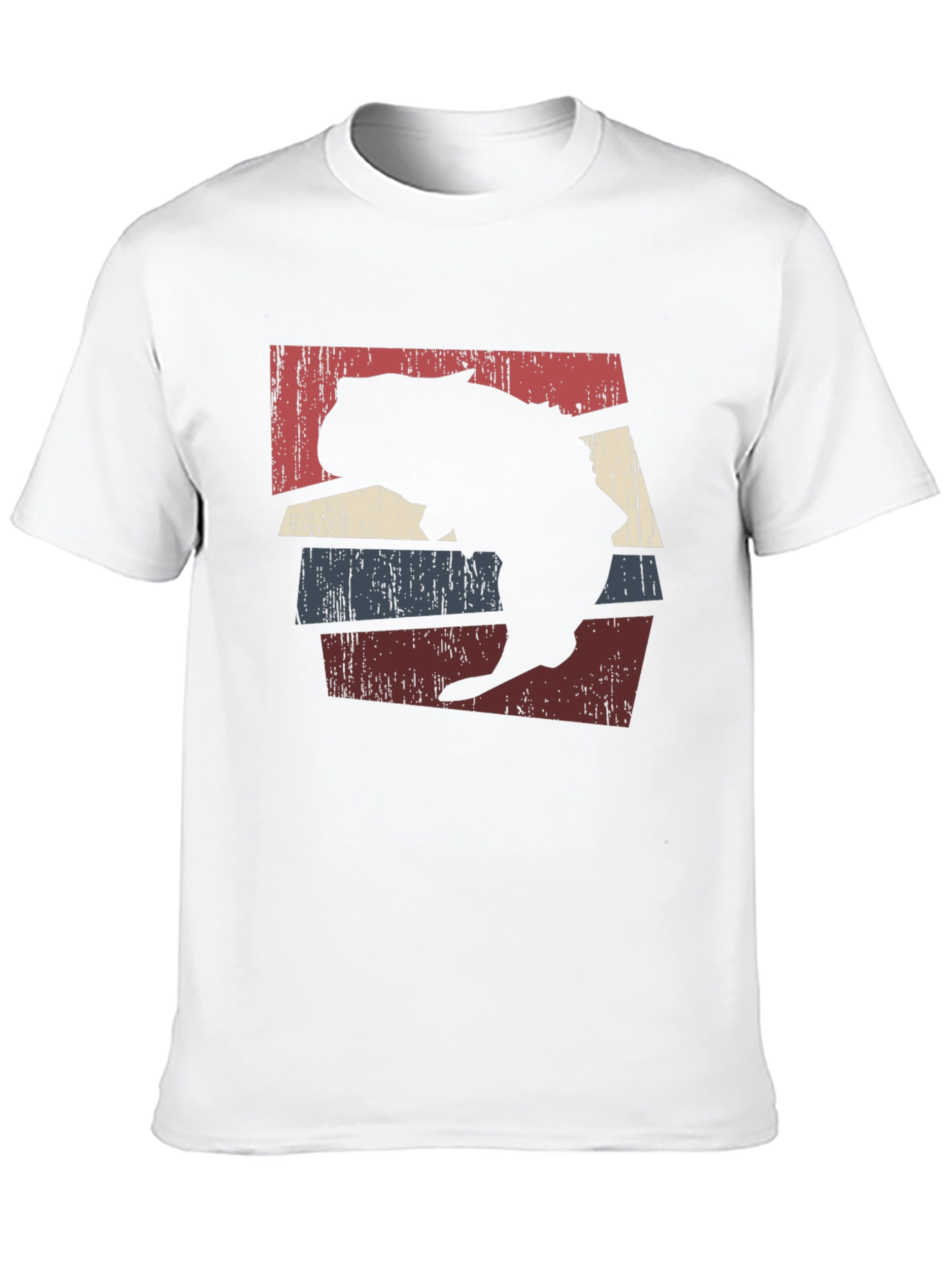 Black Retro Wombat Silhouette Graphic Tee view 10