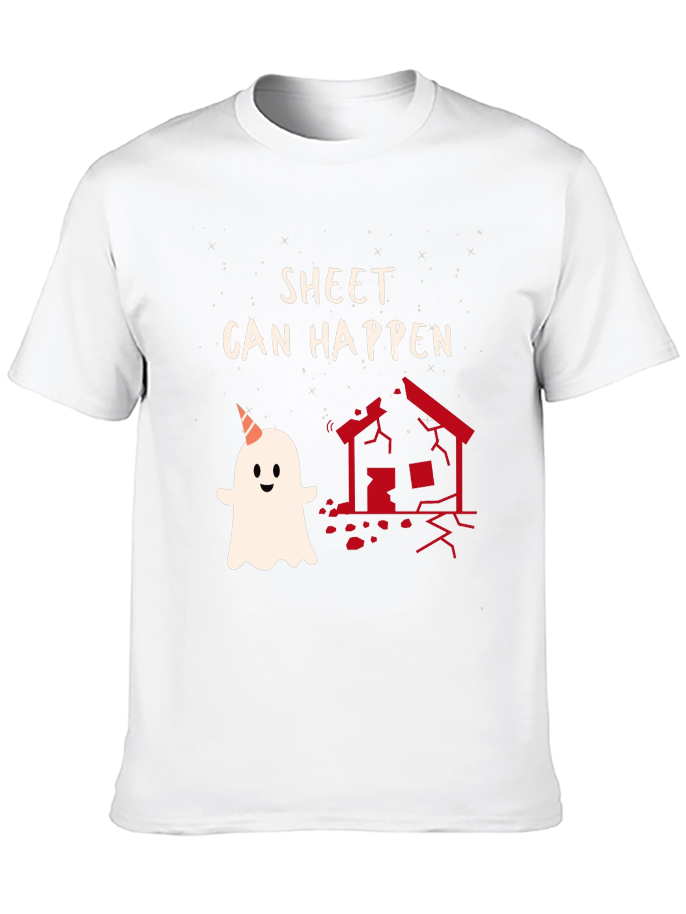 Black Sheet Can Happen Funny Ghost T-Shirt view 10