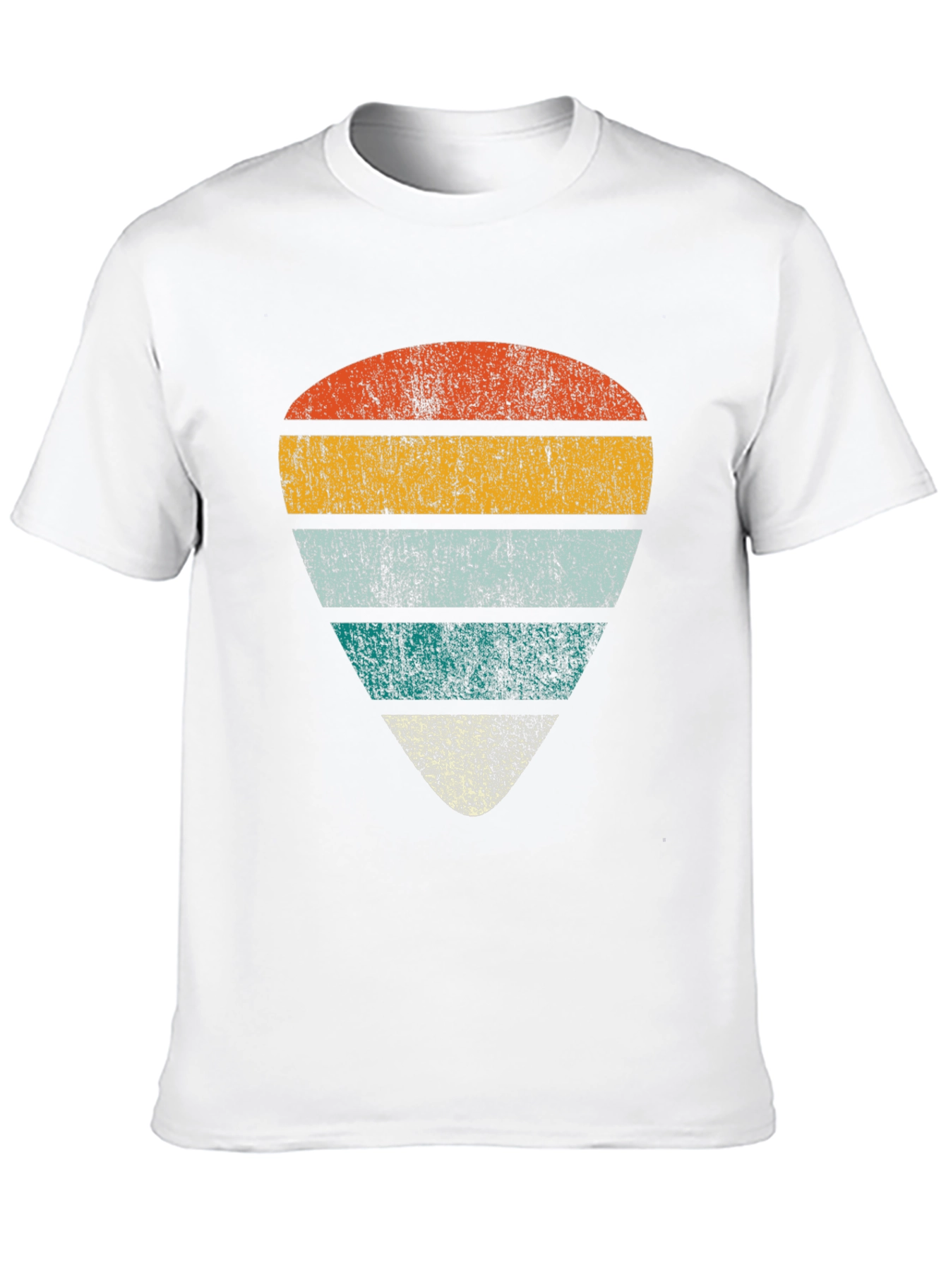 Black Retro Guitar Pick Graphic Tee - Black view 10