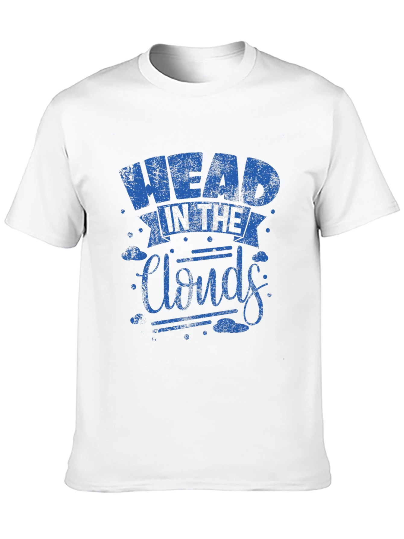 Black Head in the Clouds Graphic Print Black T-Shirt view 10