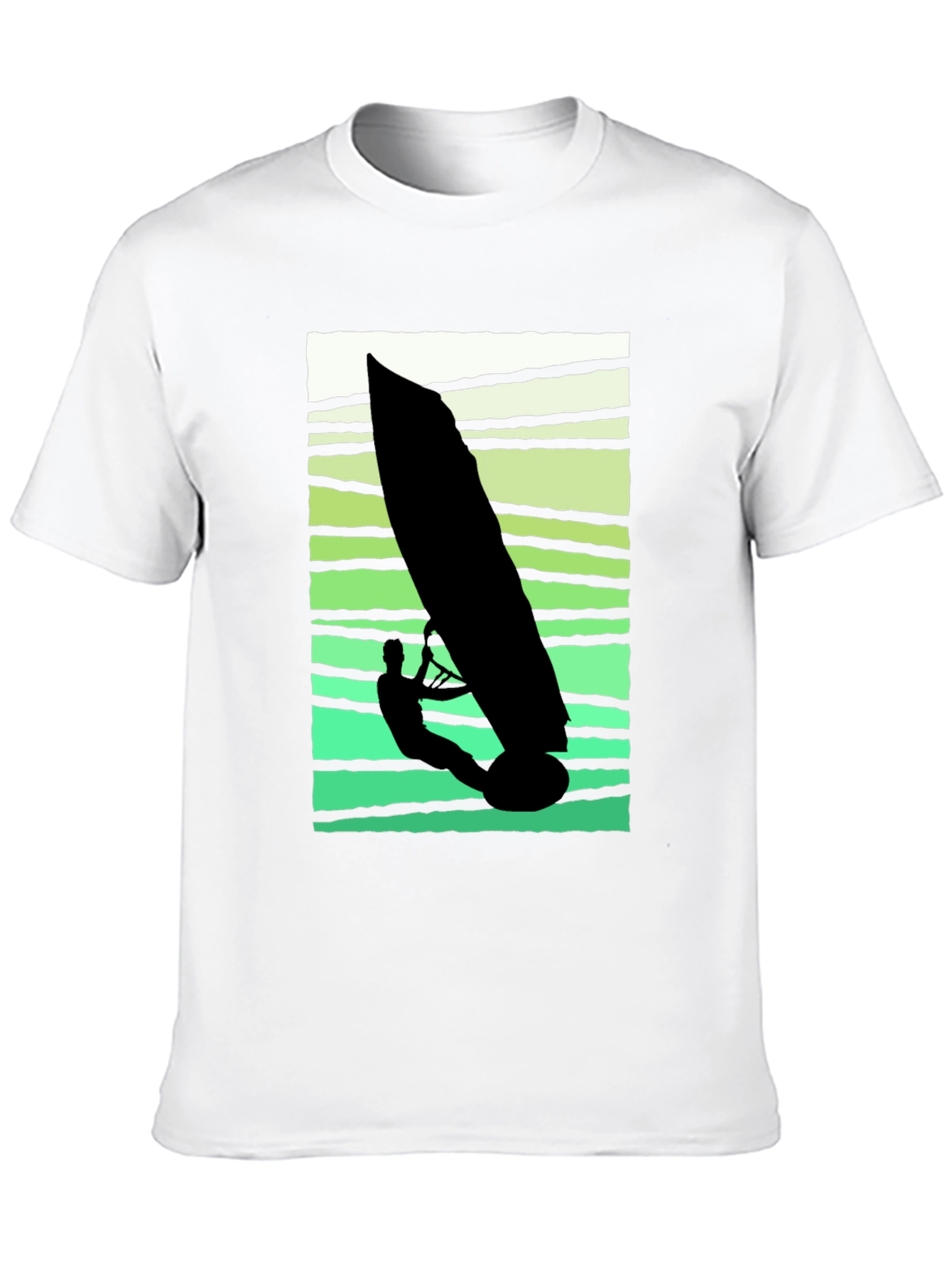 Black Windsurfer Graphic Tee - Cool Summer Vibes view 10