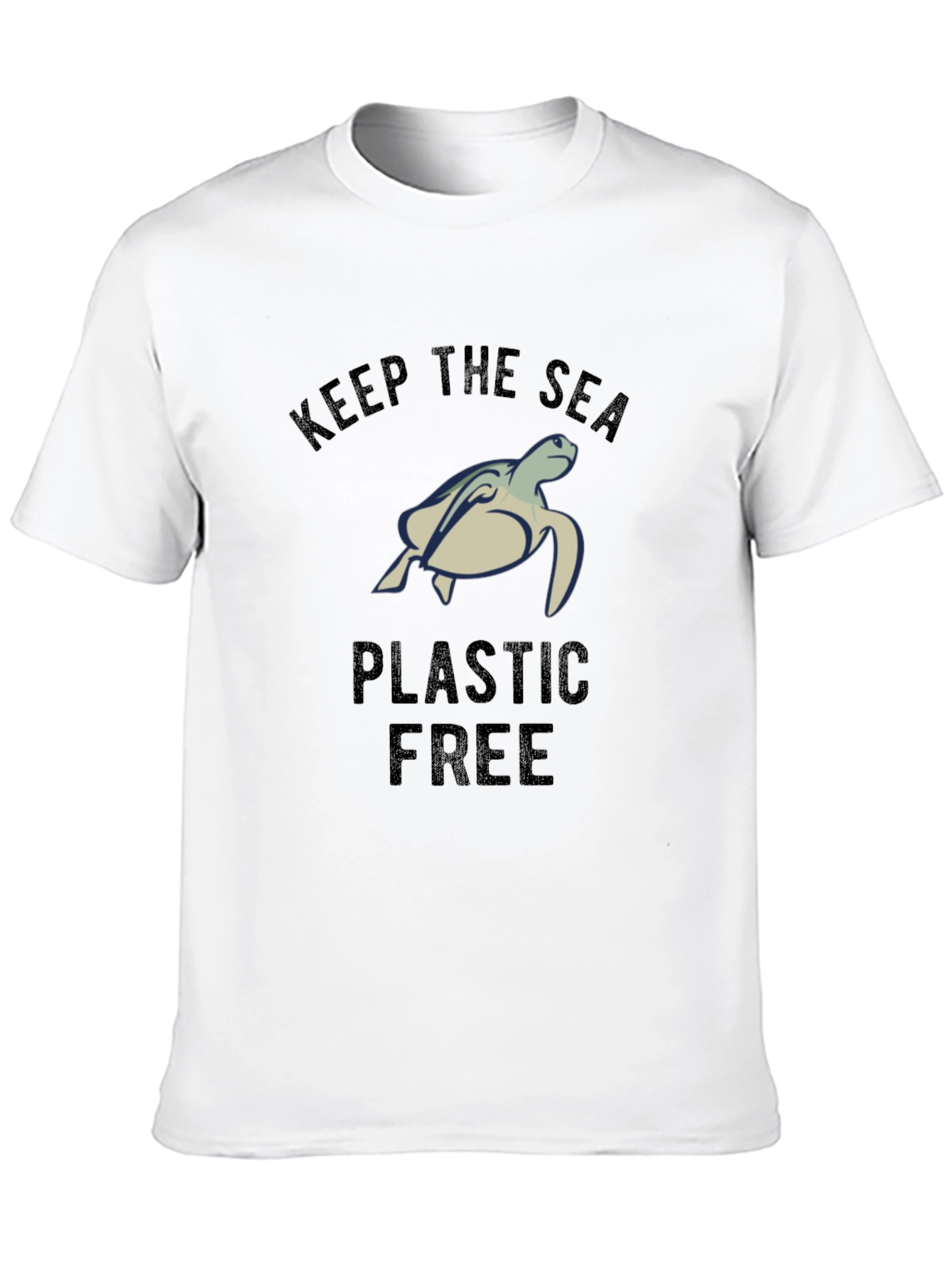 Black Keep The Sea Plastic Free T-Shirt view 10