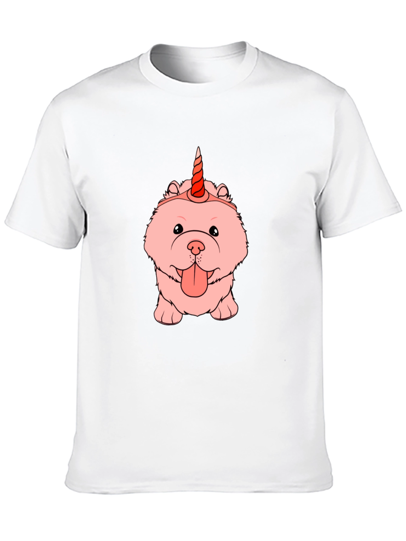 Black Unicorn Chow Chow T-Shirt view 10