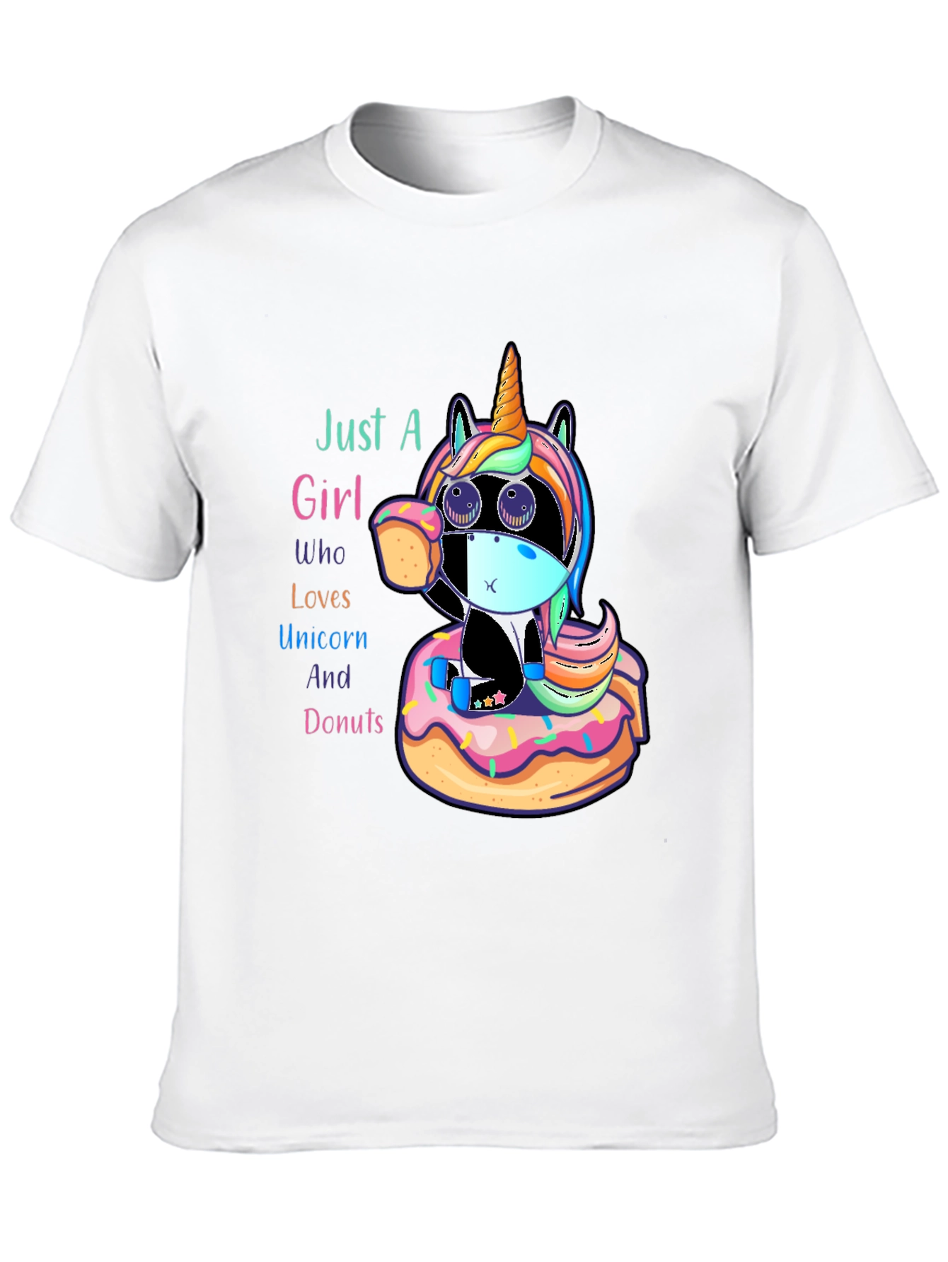 Black Unicorn & Donuts Graphic Tee view 10