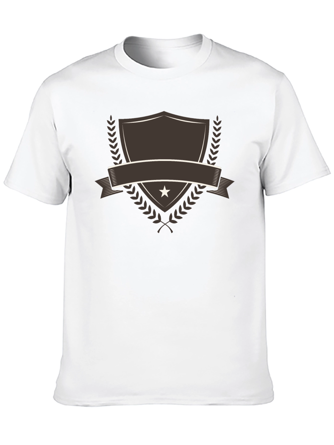 Black Emblem Shield Graphic Tee - Stylish Casual Shirt view 10