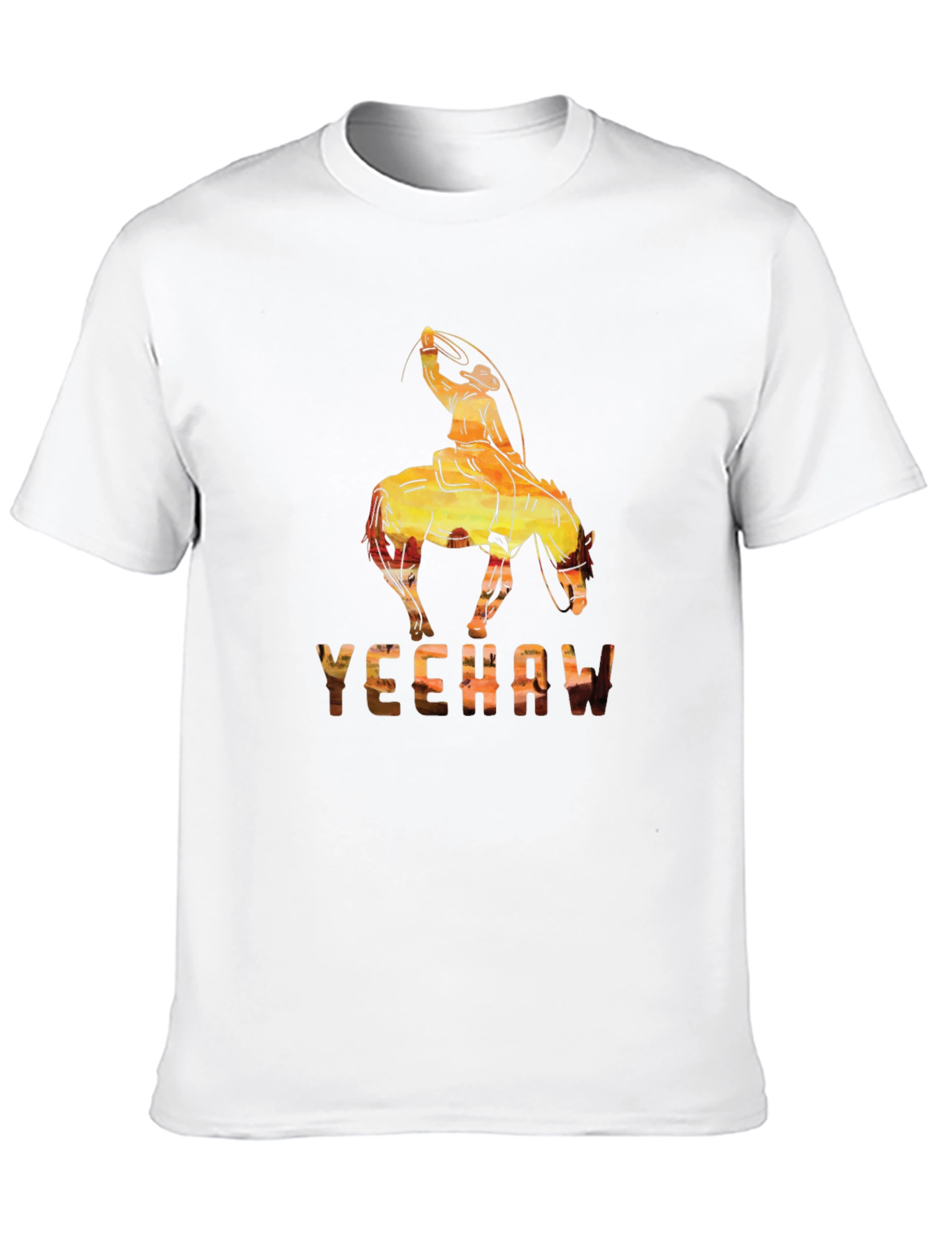 Black Yeehaw Cowboy Graphic Tee - Western Style Shirt view 10