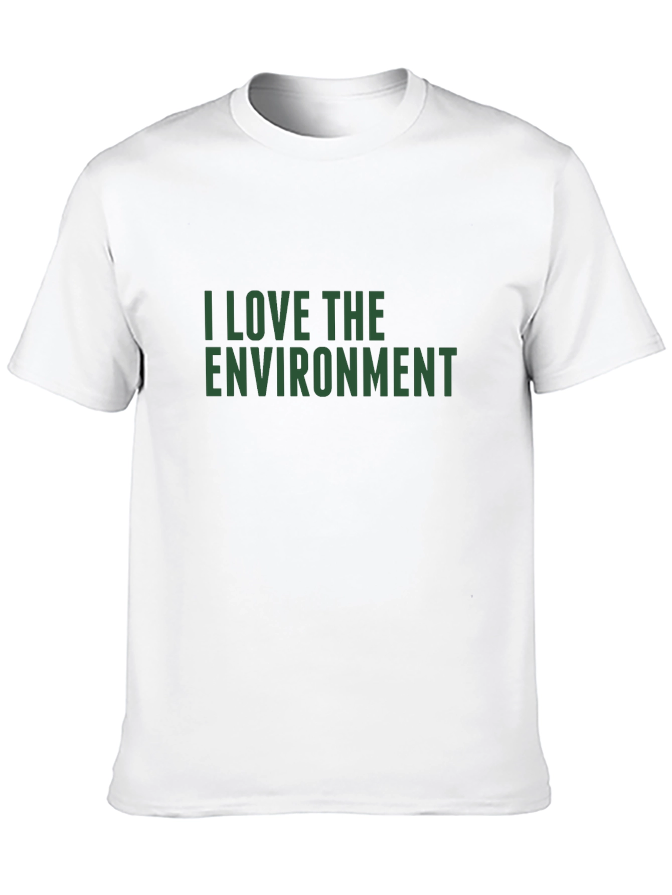 Black Eco-Friendly 'I Love the Environment' Black T-Shirt view 10