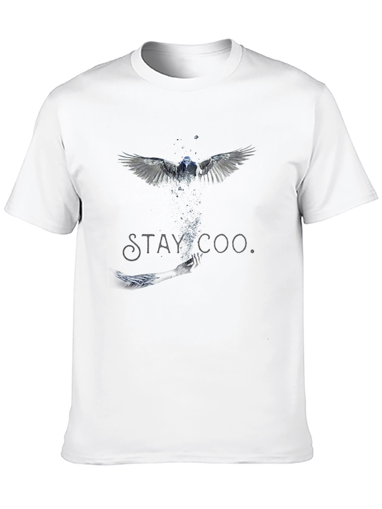Black Stay Cool Bird Graphic Black T-Shirt view 10