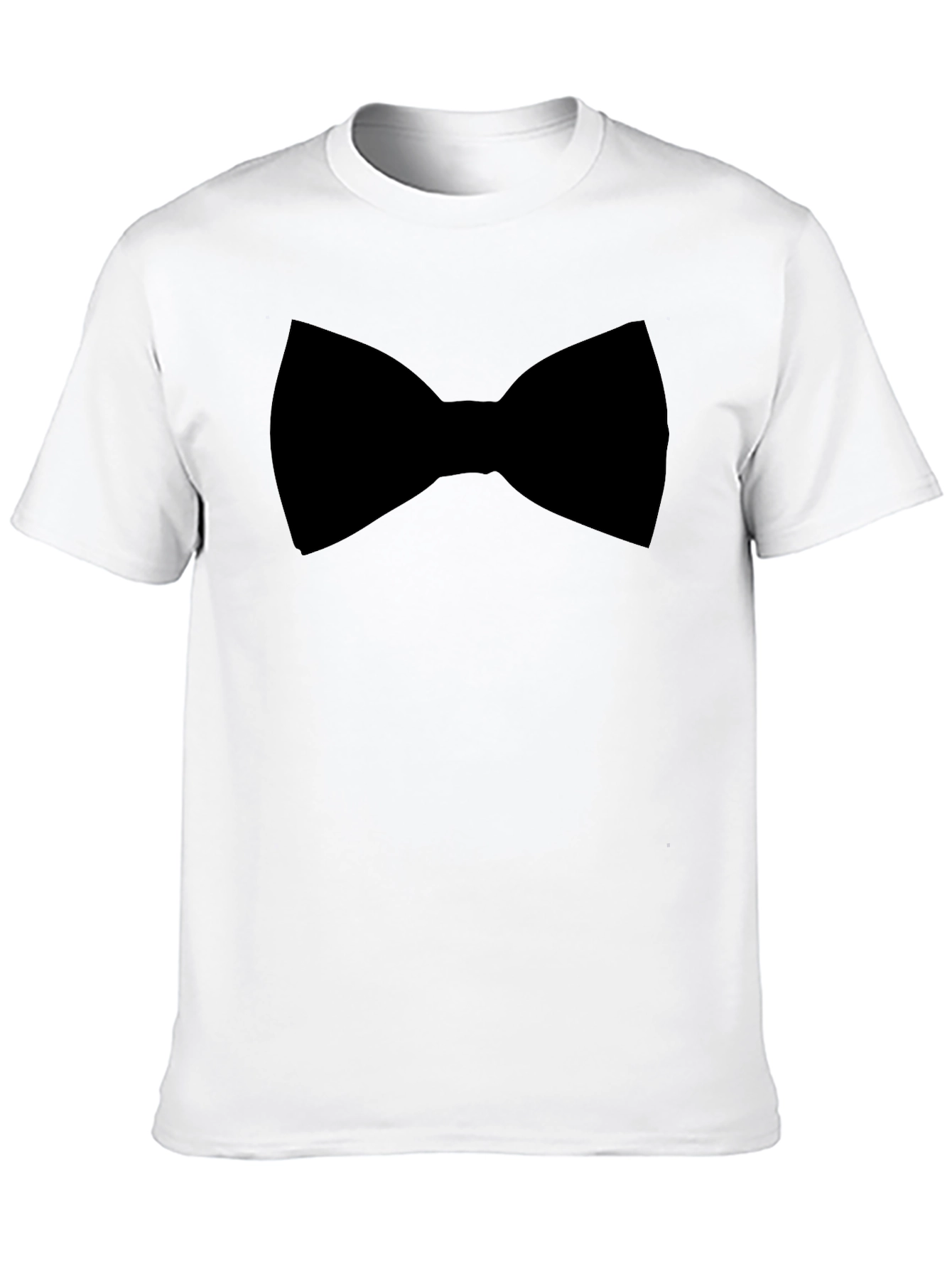 Black Black Bow Tie Graphic Tee - Menswear Casual view 10