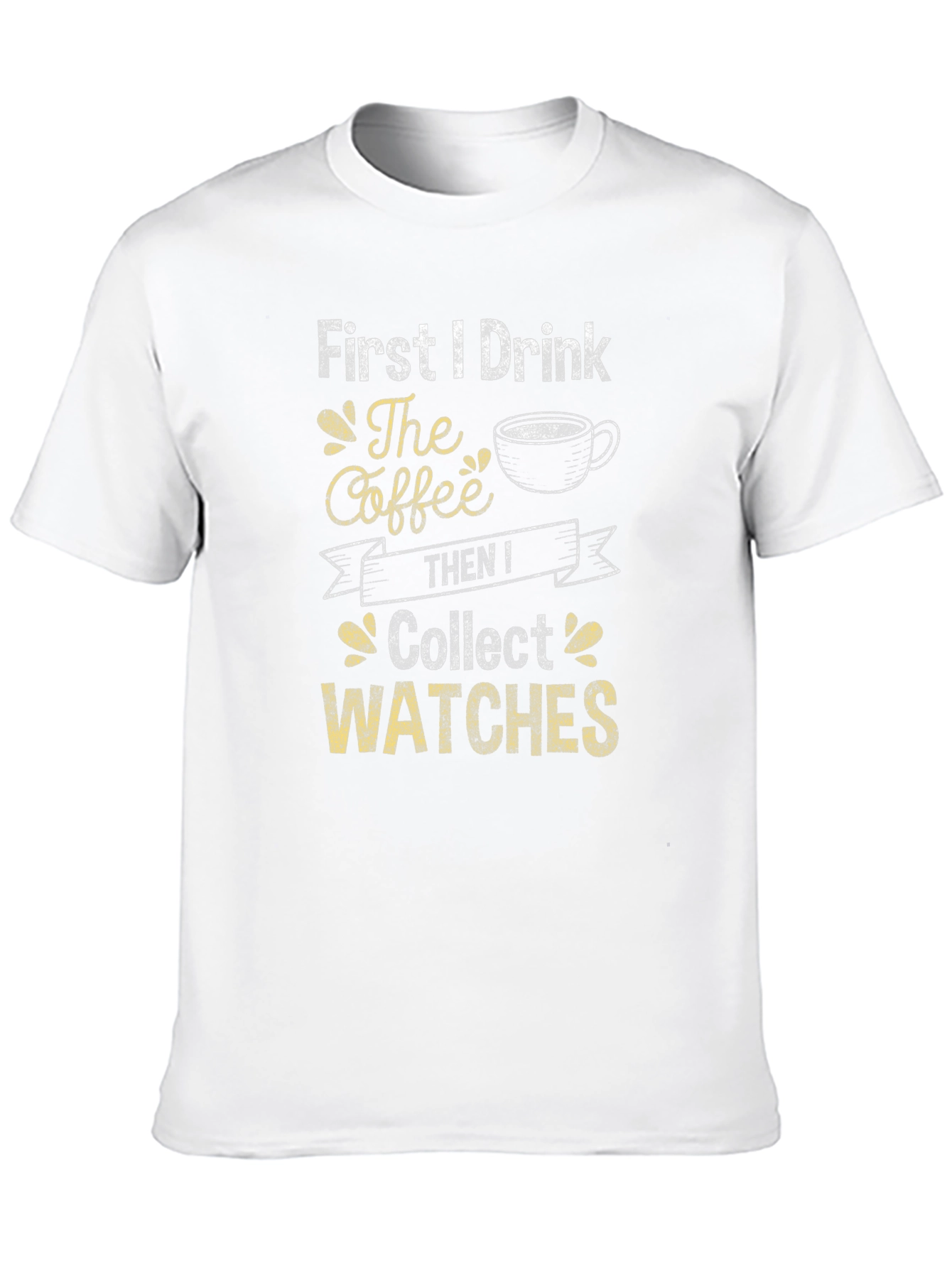 Black Coffee Then Watches Graphic T-Shirt view 10