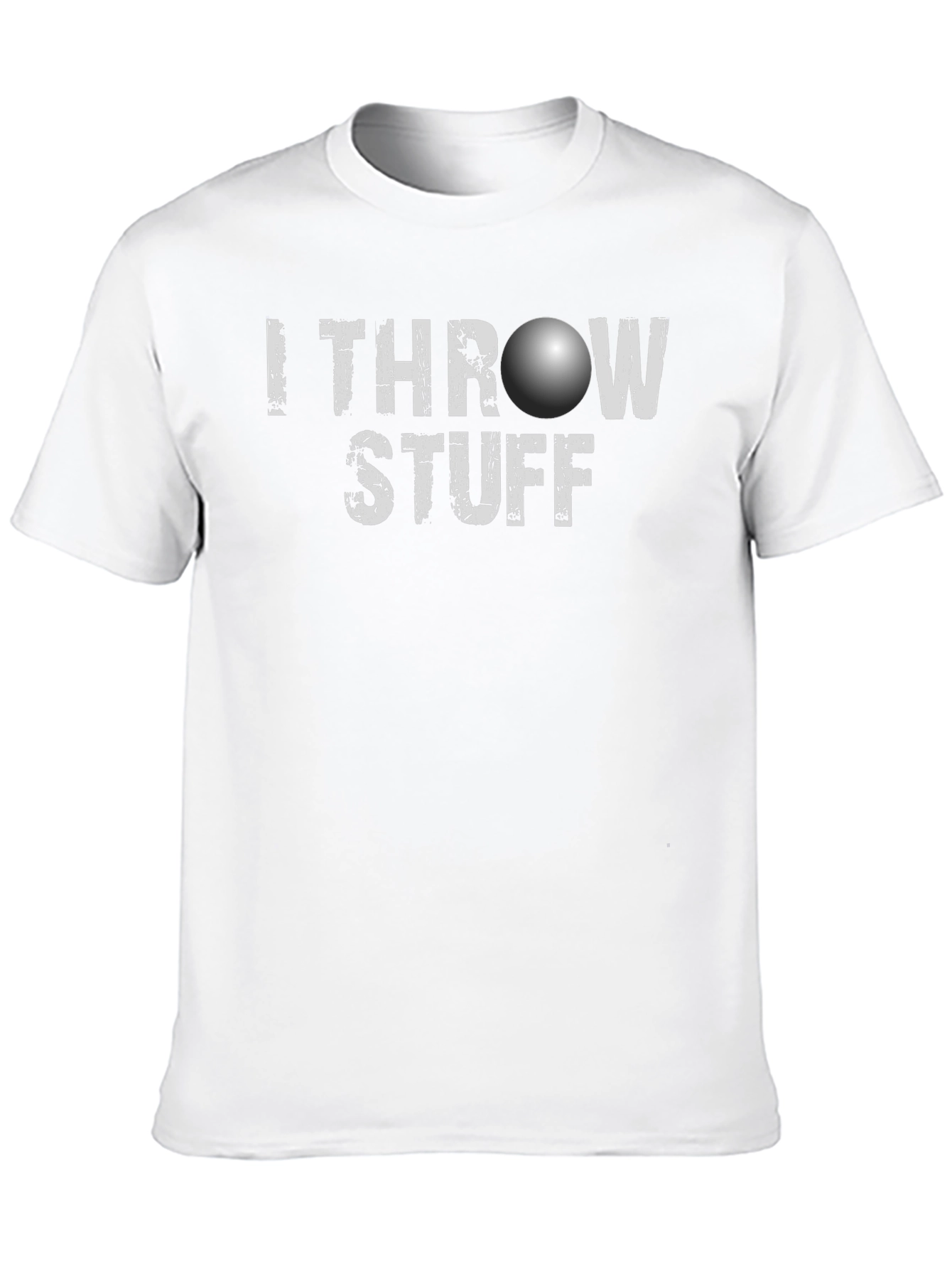 Black I Throw Stuff T-Shirt - Funny Novelty Tee view 10